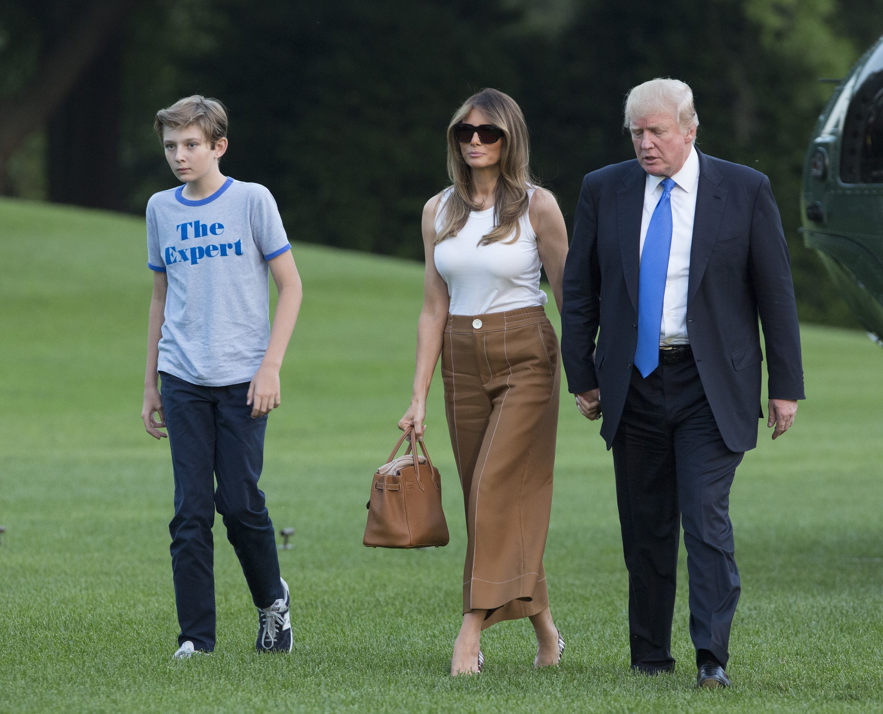 Donald, Melania, and Barron Trump move into the White House in Washington, DC | Photo: Getty Images