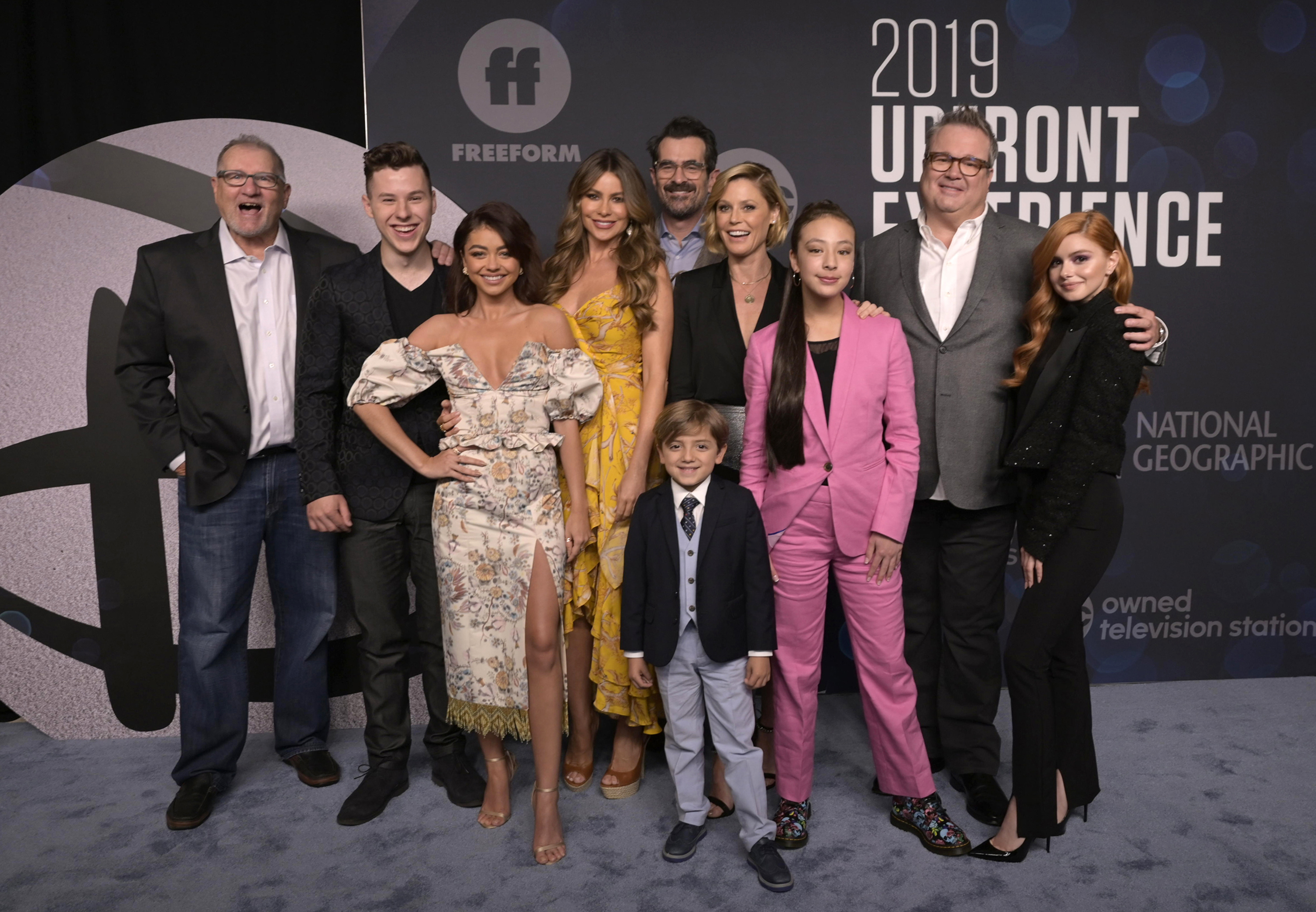 The "Modern Family" cast during ABC's coverage of the Disney 2019 Upfront Experience on May 14, 2019 in New York City | Source: Getty Images