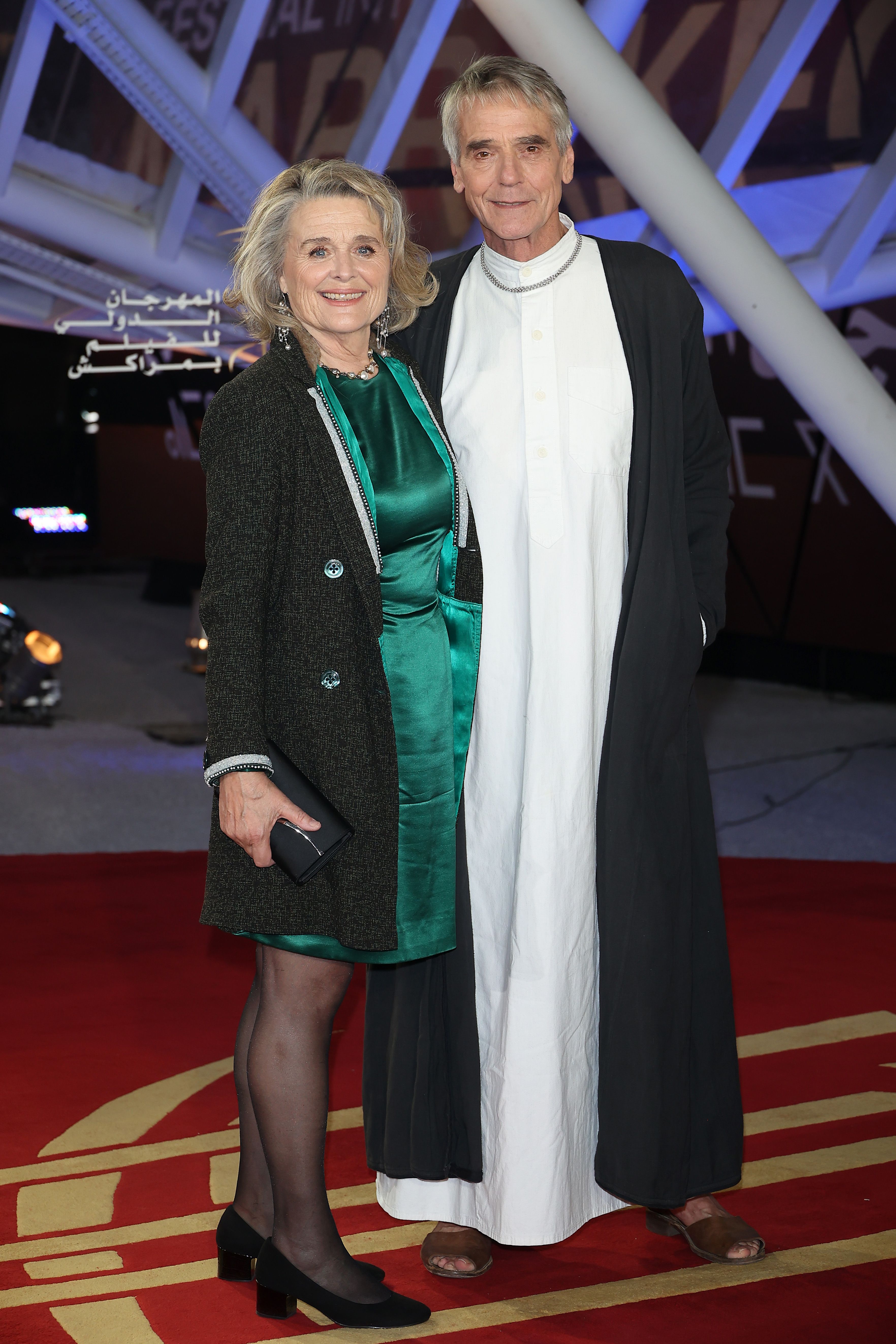 Jeremy Irons and Sinead Cusack in London, England, on January 9, 2012. | Source: Getty Images
