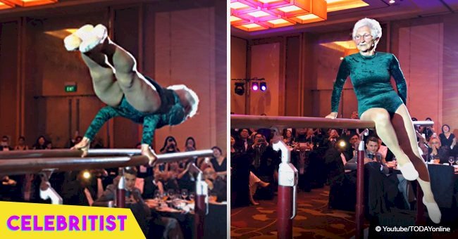 World’s oldest gymnast, 92, stunned the audience with her feats on the parallel bars in video