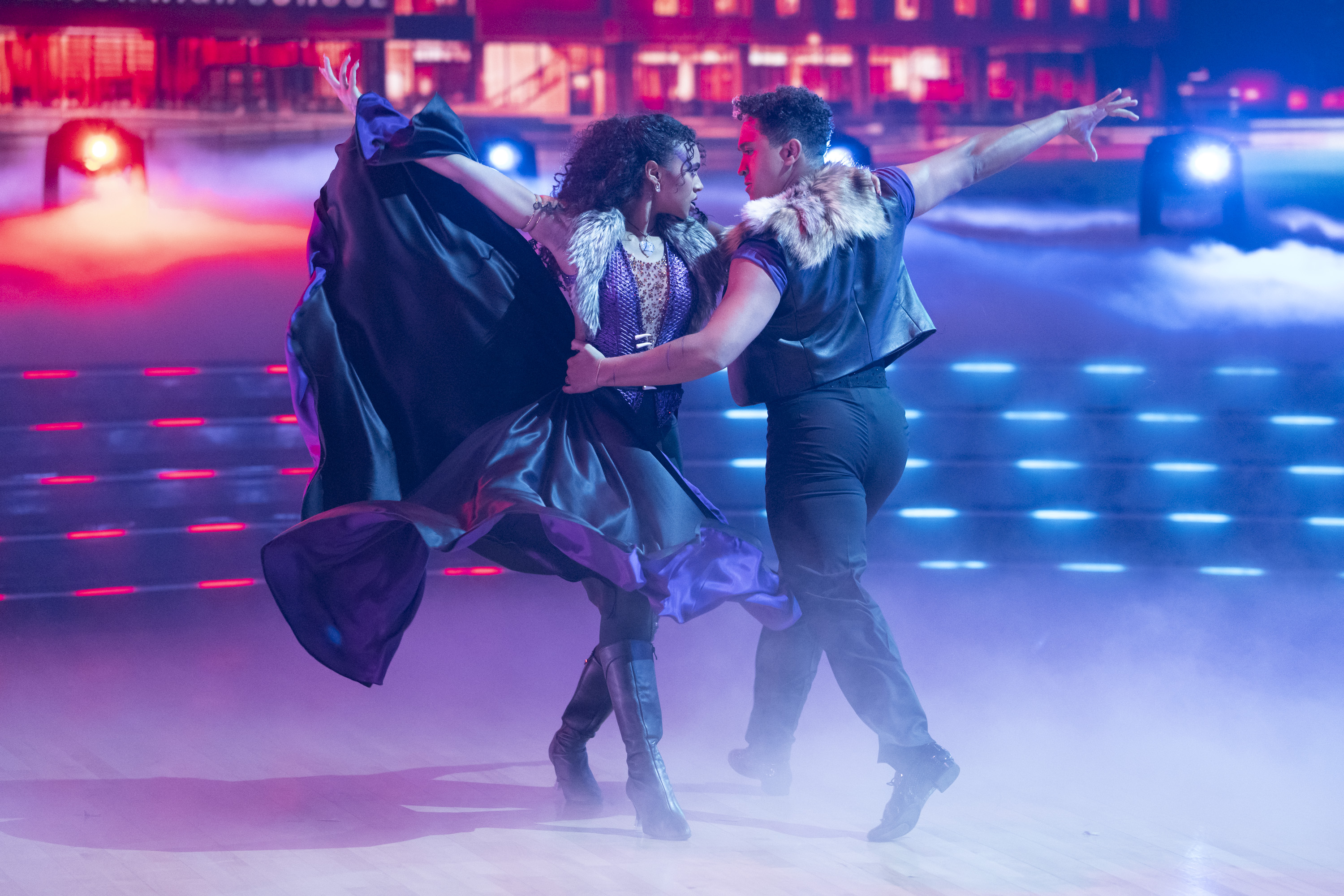 Chandler Kinney and Brandon Armstrong on "Dancing With the Stars" the "Disney Night" episode on October 22, 2024 | Source: Getty Images