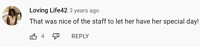 A user's comment on a four-year-old girl battling cancer who got her dream wedding at the hospital. | Photo: youtube.com/CBS News 