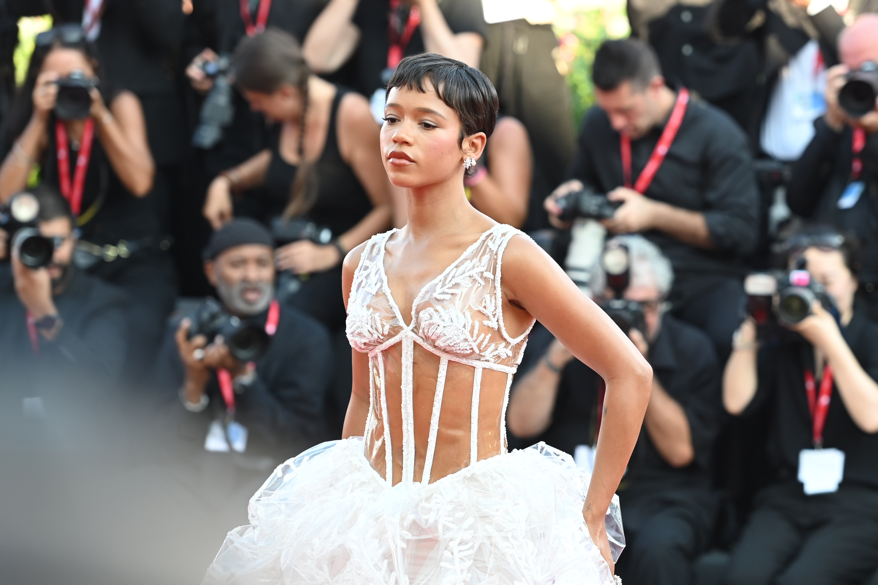 Taylor Russell at the opening of the 81st Venice International Film Festival on August 28, 2024, in Venice, Italy. | Source: Getty Images