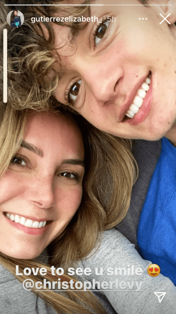 Elizabeth Gutiérrez y Christopher Levy. | Foto: Captura de Instagram/gutierrezelizabeth_