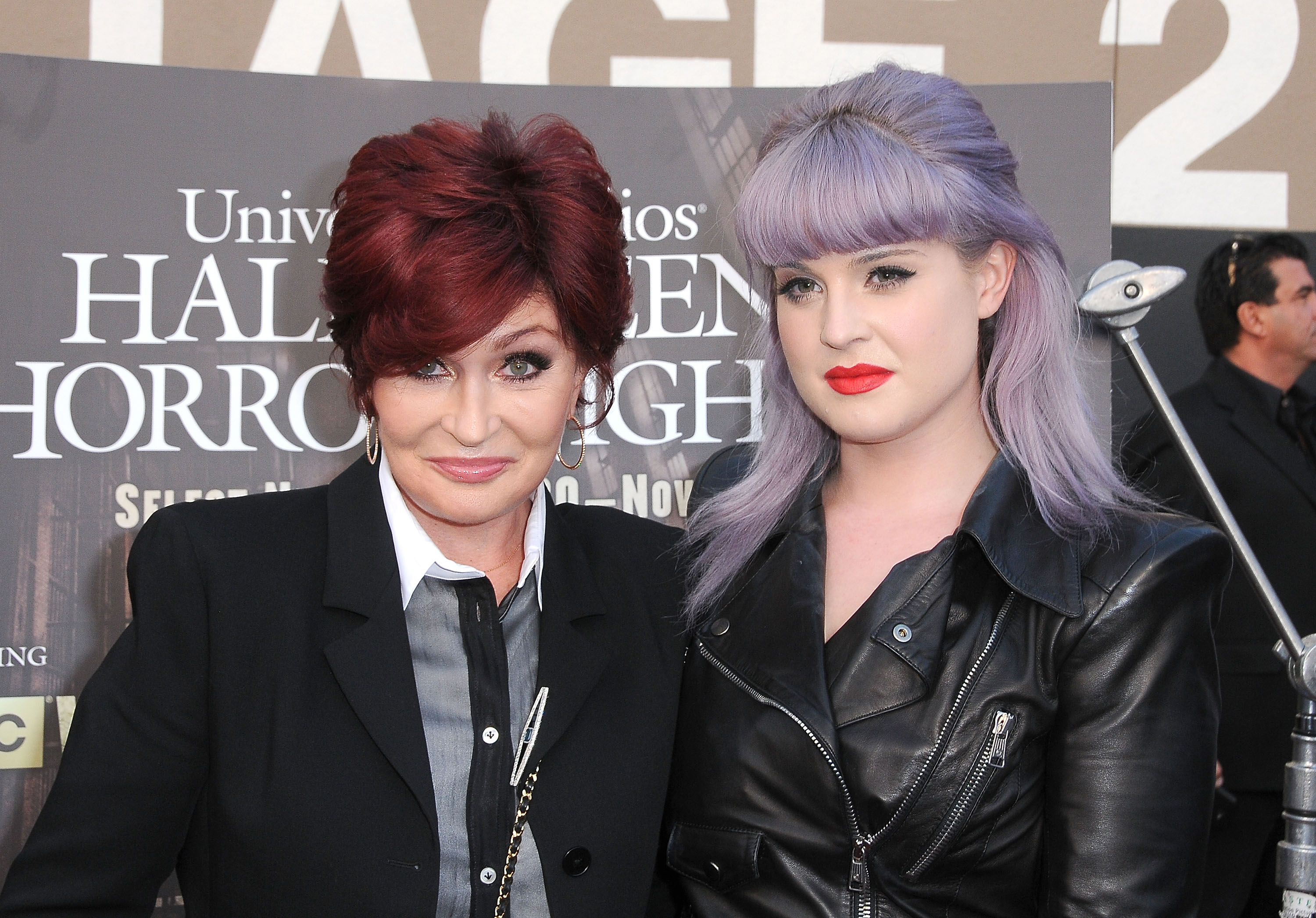 Sharon Osbourne and Kelly Osbourne attend the Universal Studios "Halloween Horror Nights" Opening Night and Eyegore Awards on September 20, 2013, in Universal City, California. | Source: Getty Images