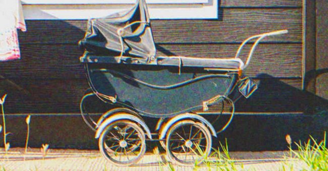 Anna hat einen schönen alten Kinderwagen für ihr Baby gefunden. | Quelle: Shutterstock