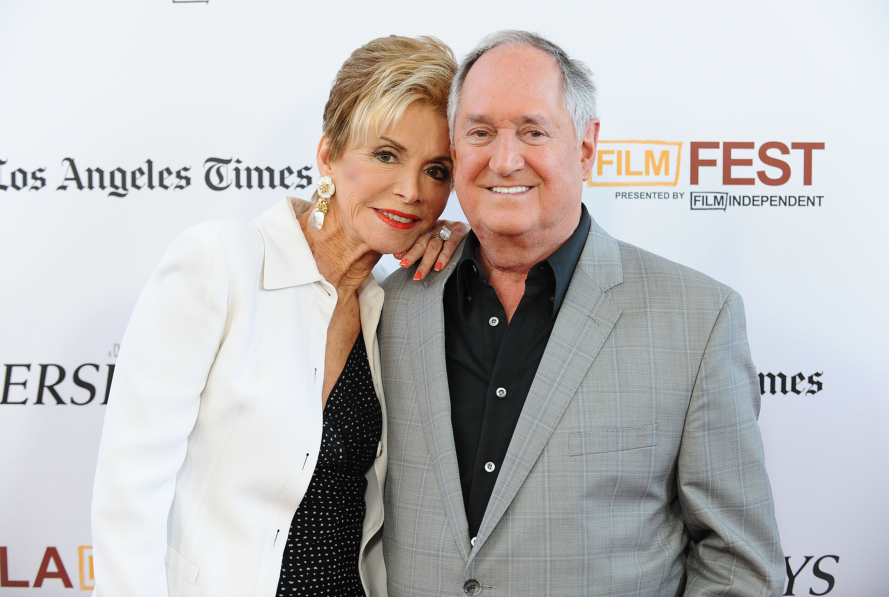 Leba Strassberg and Neil Sedaka at the "Jersey Boys" closing night film premiere in Los Angeles, 2014 | Source: Getty Images