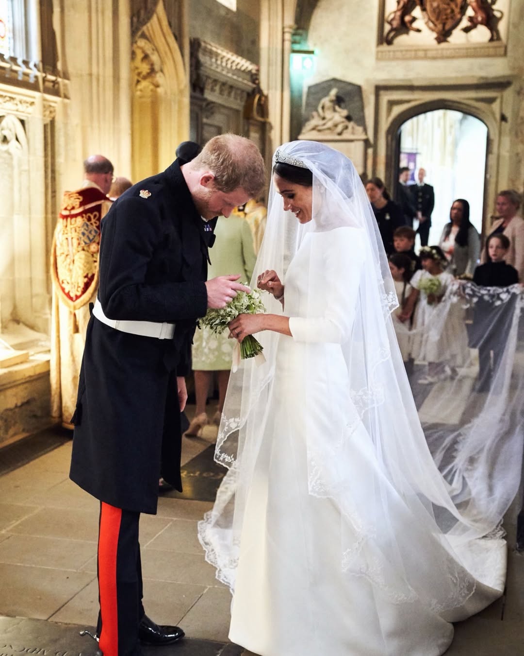Prince Harry, Duke of Sussex and Meghan, Duchess of Sussex following their wedding ceremony on May 19, 2018. | Source: Instagram/meghan