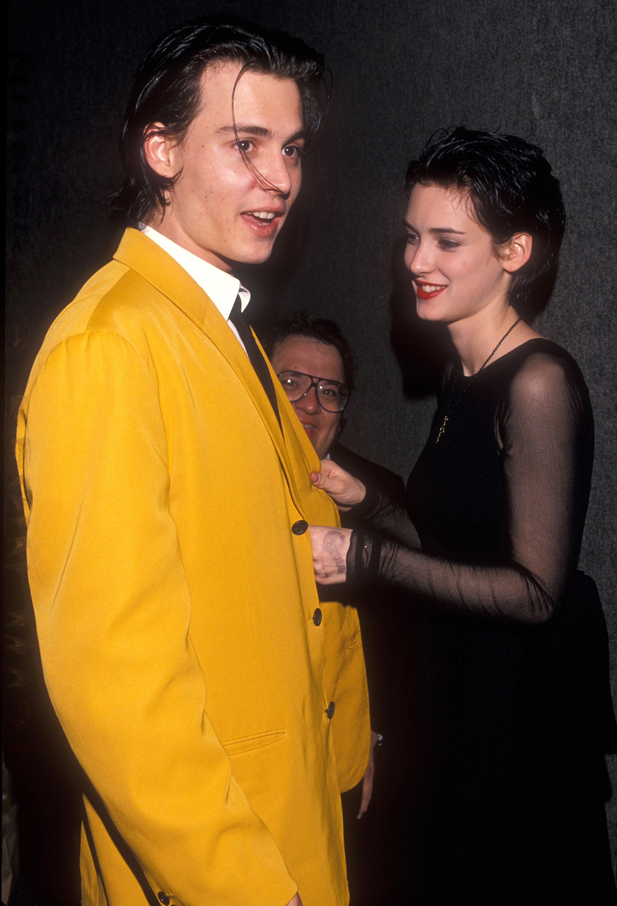 Johnny Depp and Winona Ryder at the "Cry-Baby" premiere in Baltimore, Maryland, on July 1, 1990. | Source: Ke.Mazur/WireImage/Getty Images