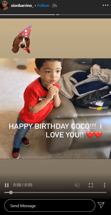 Zion Barrino wishes her nephew Khoen a happy fourth birthday | Source: Instagram/zionbarrino
