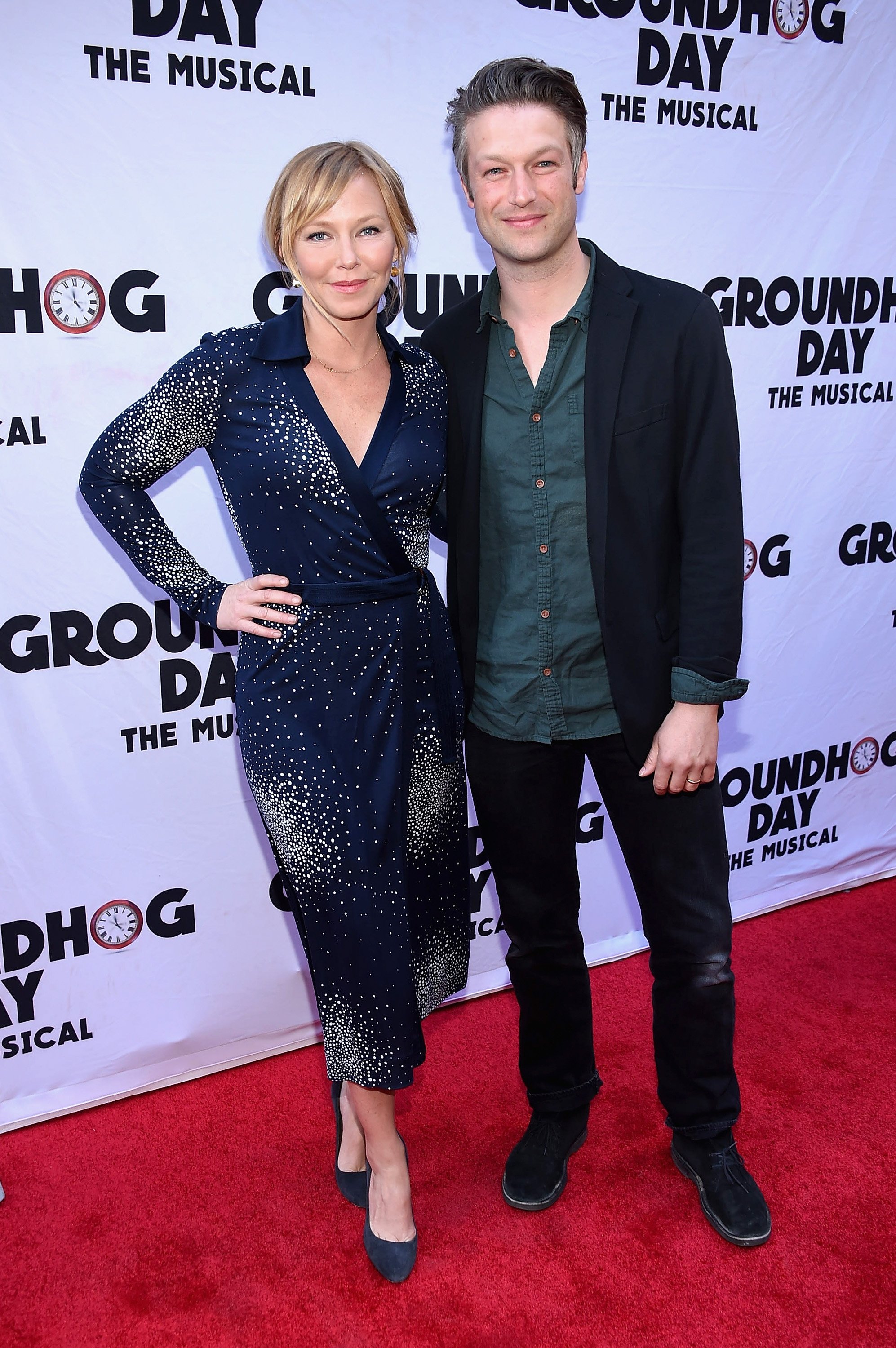 Kelli Giddish and Peter Scanavino from "Law & Order: SVU"  attend the "Groundhog Day" Broadway Opening Night on April 17, 2017 | Photo: GettyImages