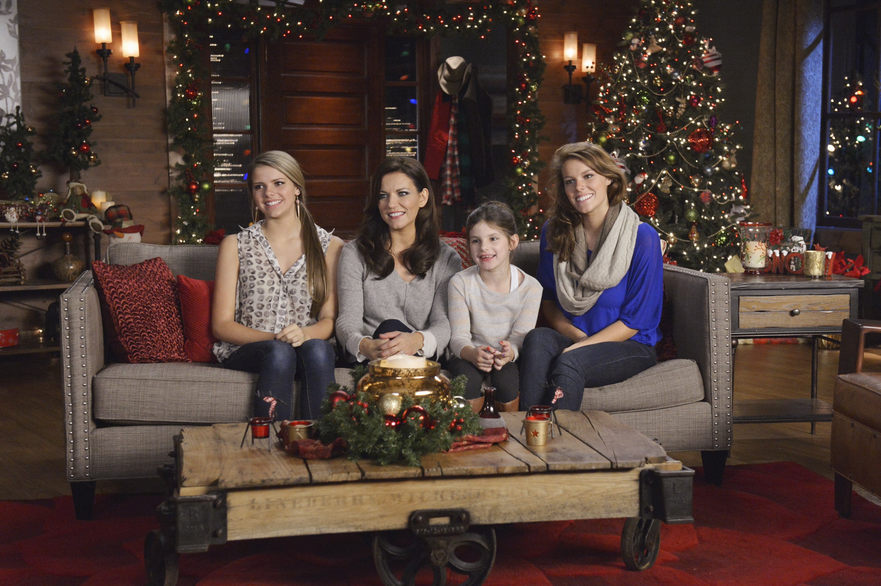 Martina, Delaney, Emma and Ava McBride during episode 108 of CMA country Christmas. | Getty Images 