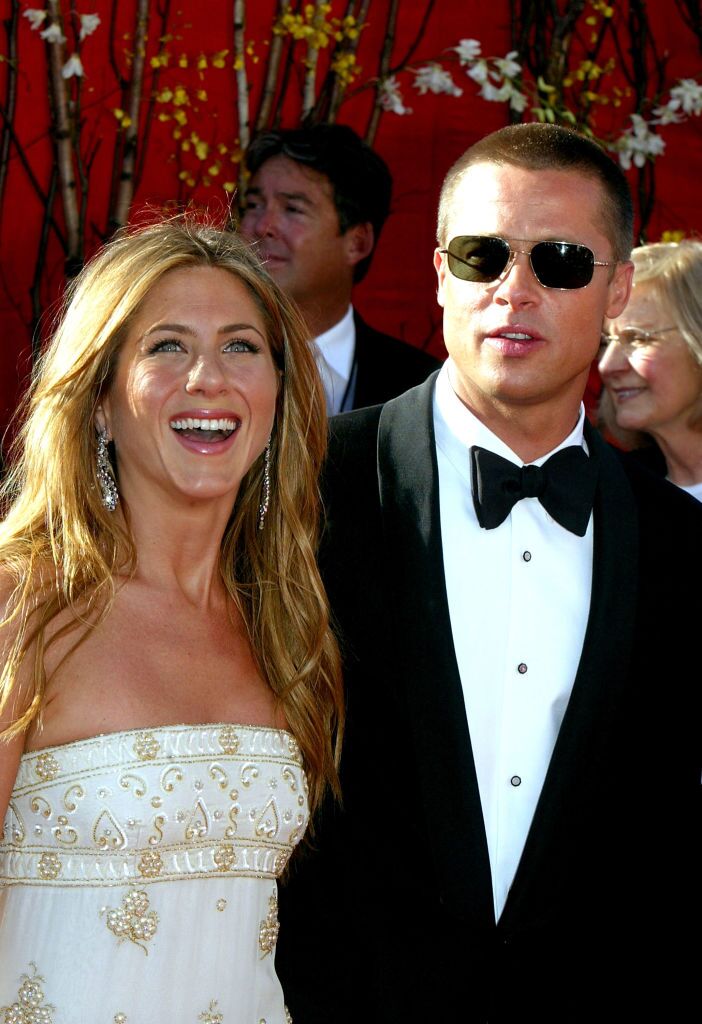 Actress Jennifer Aniston and Actor/husband Brad Pitt attend the 56th Annual Primetime Emmy Awards. | Source: Getty Images