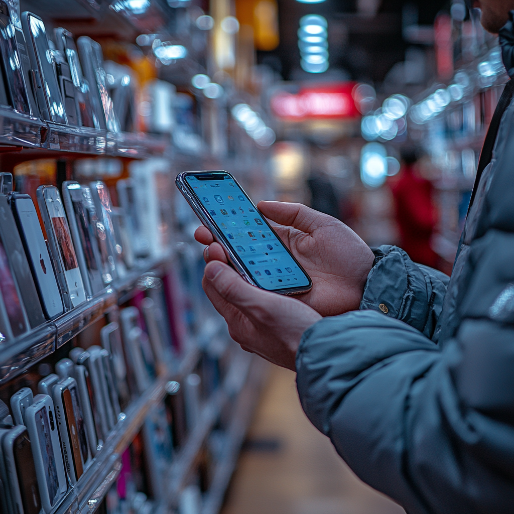 A man holding a phone | Source: Midjourney