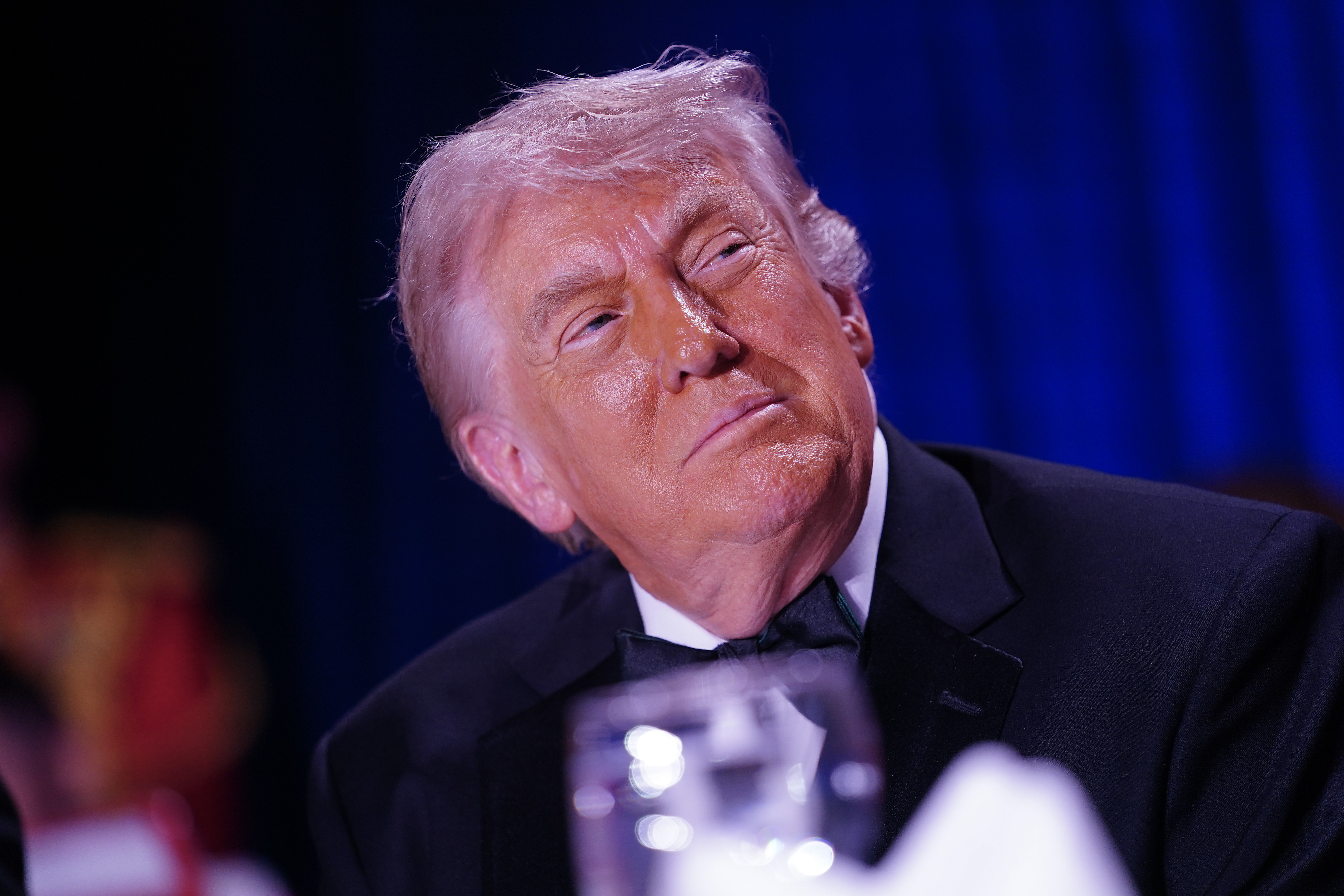 Donald Trump attends the White House Correspondents Association dinner at the Washington Hilton on April 25, 2026, in Washington, DC | Source: Getty Images