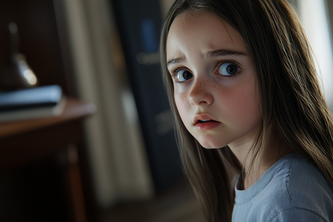 A scared girl | Source: Midjourney