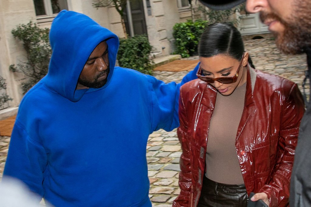Kim Kardashian West and Kanye West during Paris Fashion Week, March 2020 | Photo: Getty Images