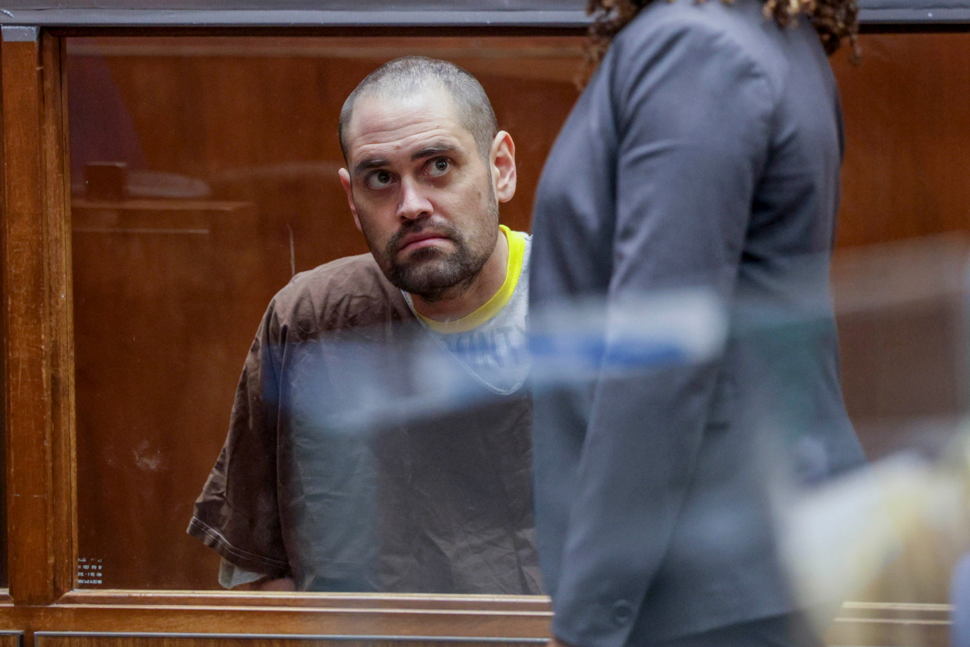 Nick Reiner appears with Deputy Public Defender Kimberly Greene during his arraignment in Los Angeles County Superior Court on February 23, 2026 in California | Source: Getty Images