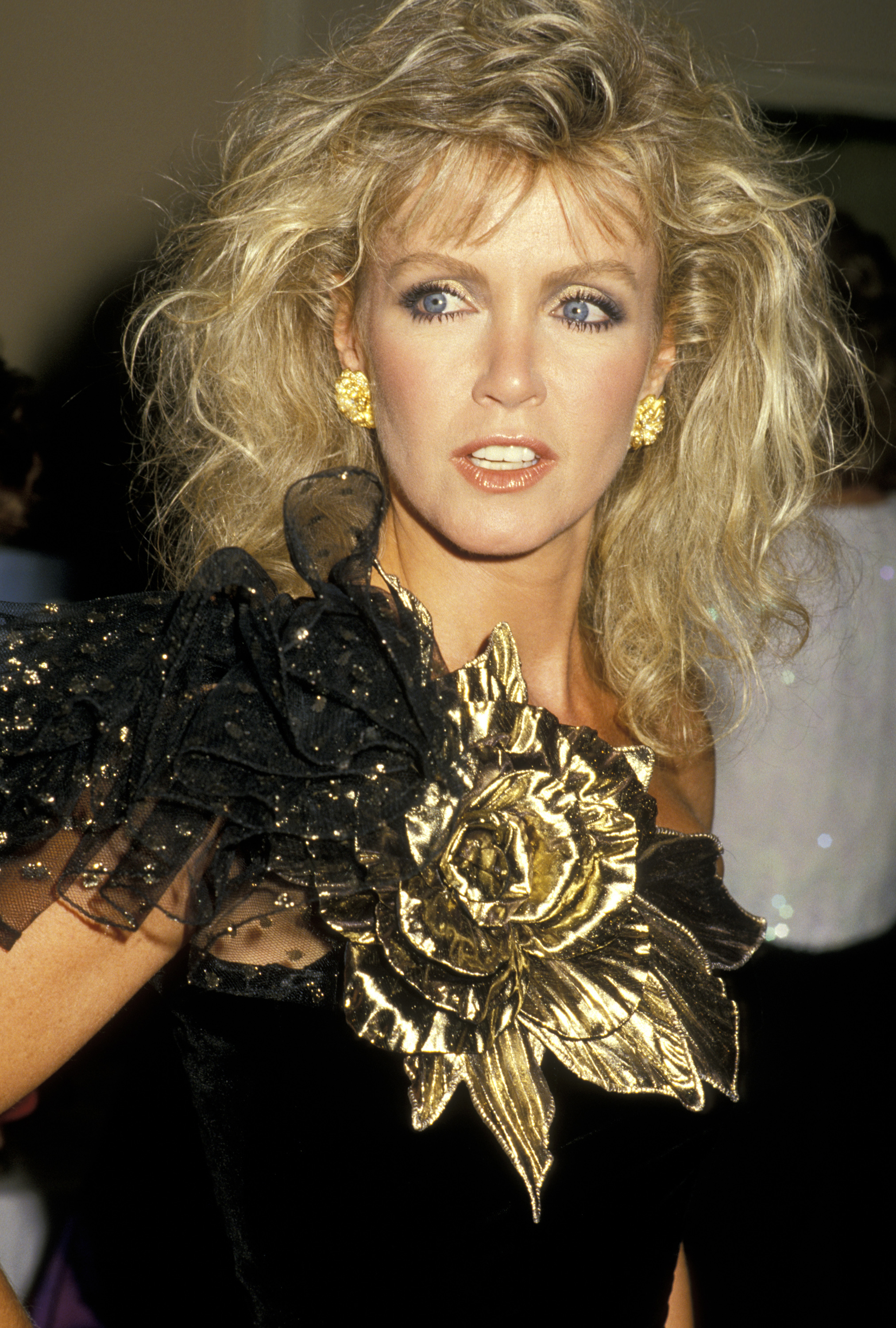 Donna Mills at the Beverly Hilton Hotel in Beverly Hills in 1987 | Source: Getty Images