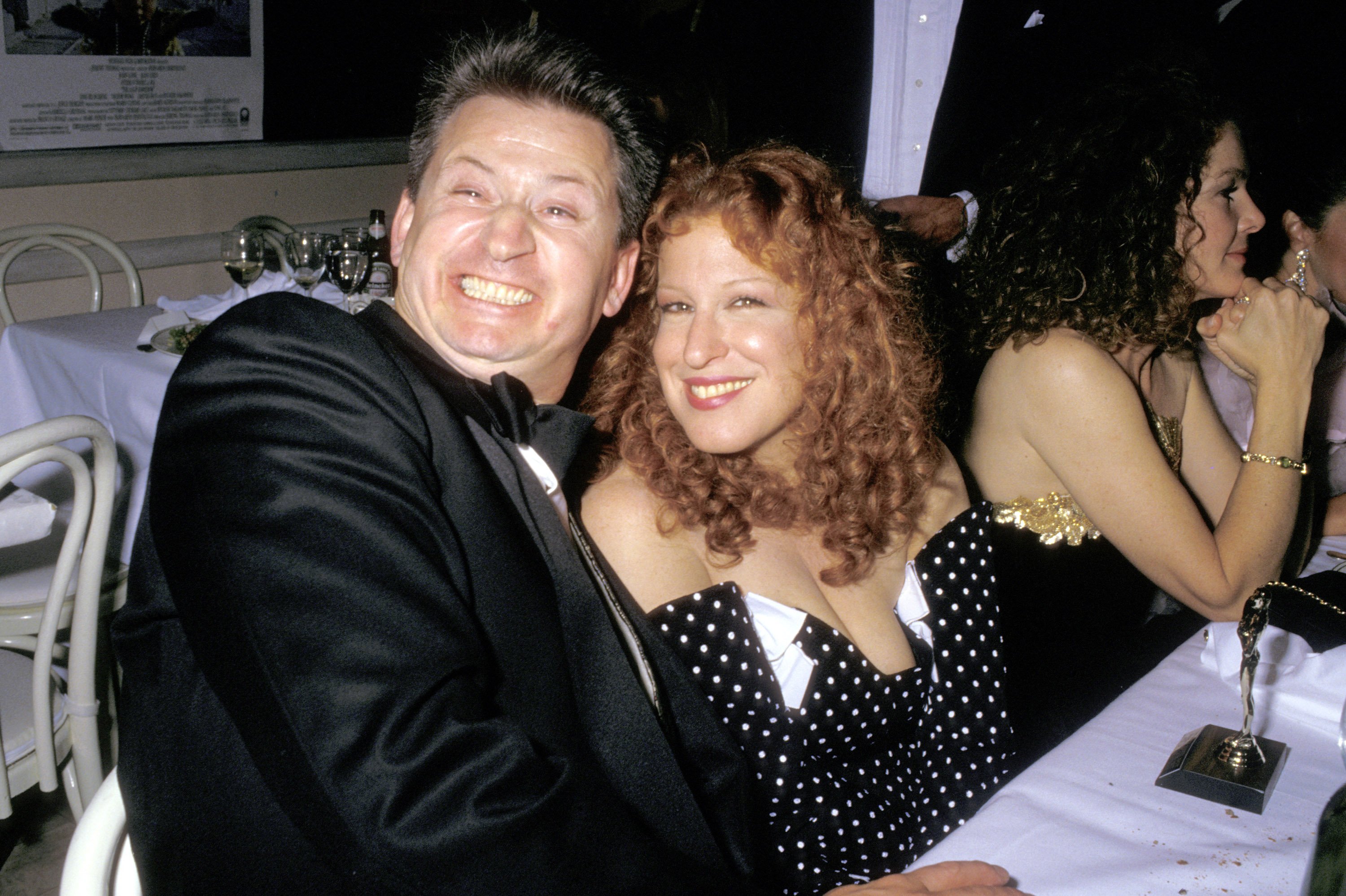 Bette Midler and husband Martin von Haselberg at Swifty Lazar Oscar Party in Hollywood, California | Source: Getty Images
