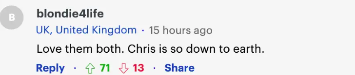Fan comment about Dakota Johnson and Chris Martin, dated October 5, 2023 | Source: Daily Mail