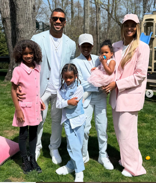 Ciara and Russell Wilson with their family on Easter, April 21, 2025 | Source: Instagram/ciara