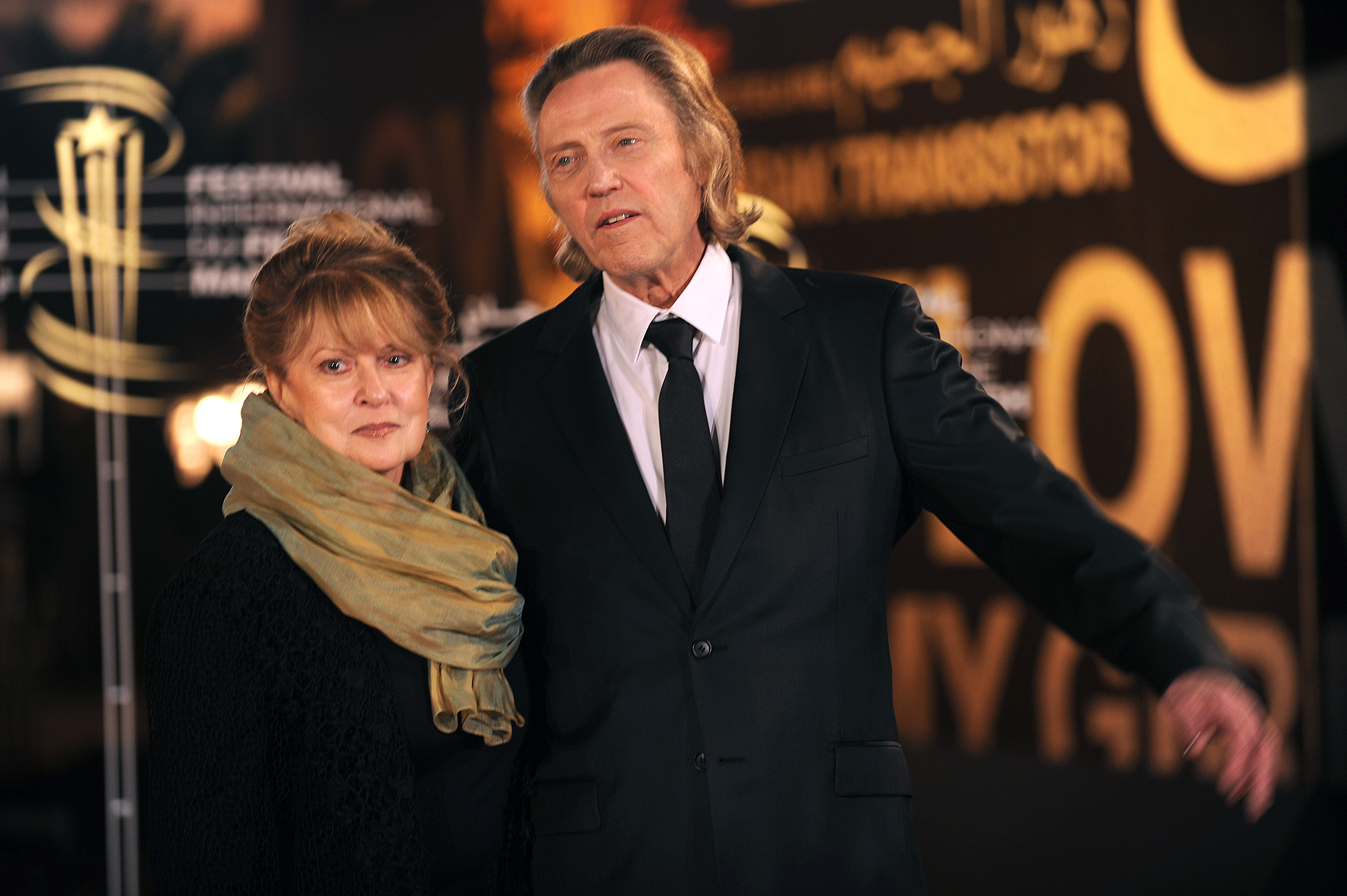 Christopher Walken and his wife Georgianne Walken during the ceremony honoring Christopher Walken at the 9th edition of the Marrakech International Film Festival on December 5, 2009 | Source: Getty Images