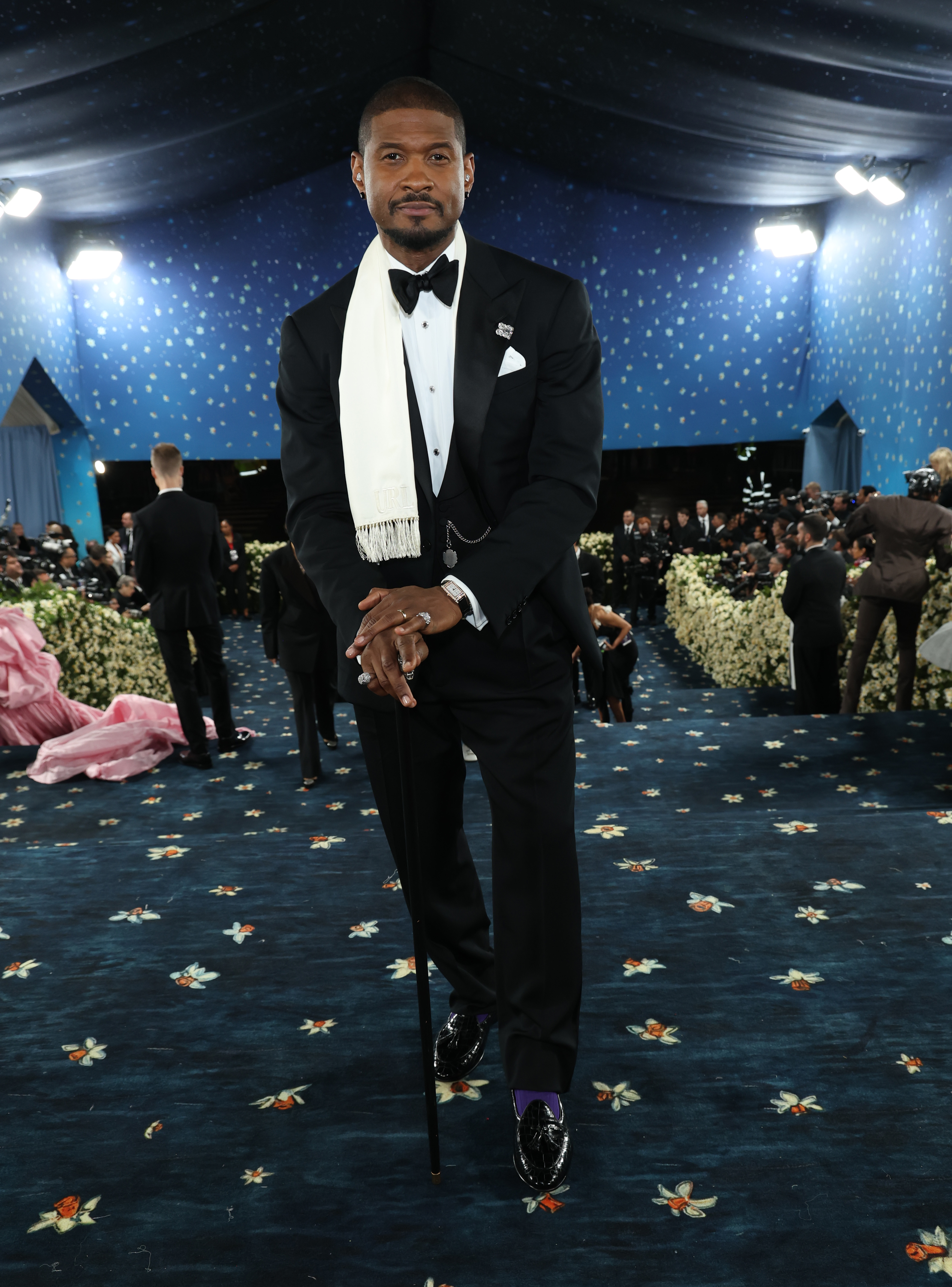 Usher attends the Met Gala at the Metropolitan Museum of Art on May 5, 2025, in New York City. | Source: Getty Images