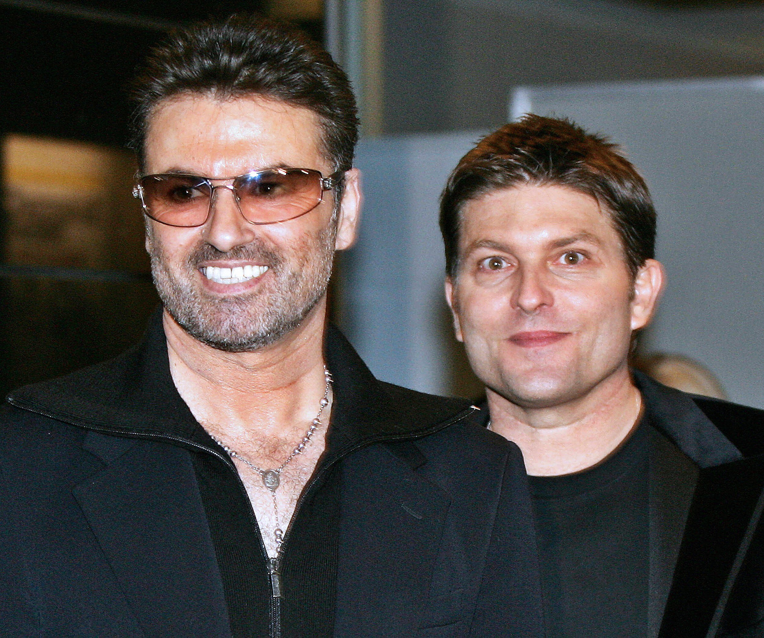 George Michael and Kenny Goss at the the Japanese Premiere of his film "A Different Story" on December 15, 2005 in Tokyo, Japan.  | Source: Getty Images