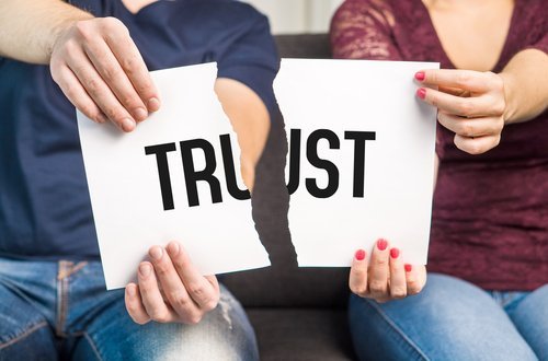 Broken trust being illustrated. | Source: Shutterstock.