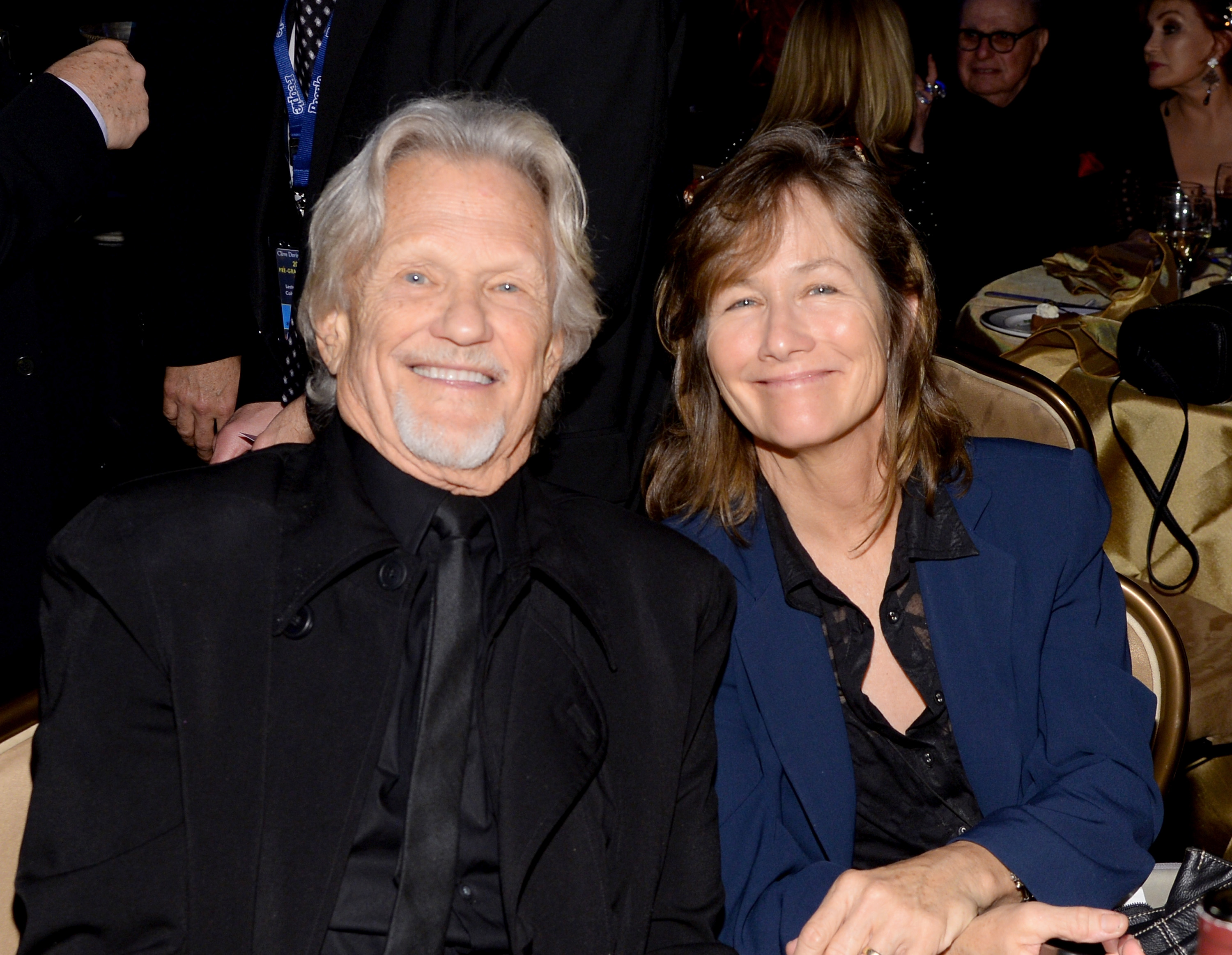 Kris Kristofferson and Lisa Meyers, on January 25, 2014 | Source: Getty Images