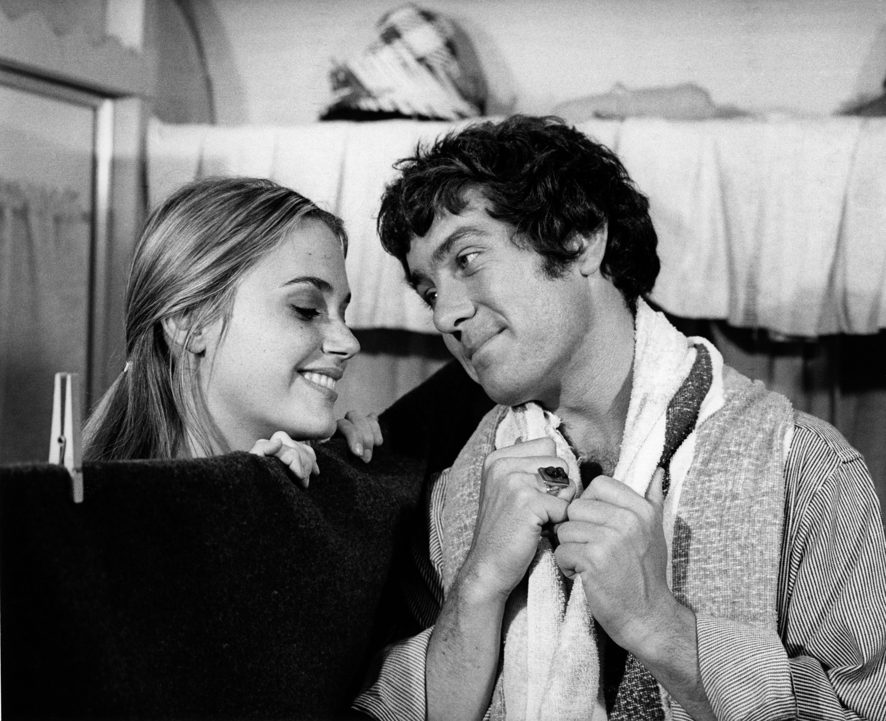 Peggy Lipton as Julie and Michael Cole as Pete in "The Mod Squad," circa 1968 | Source: Getty Images