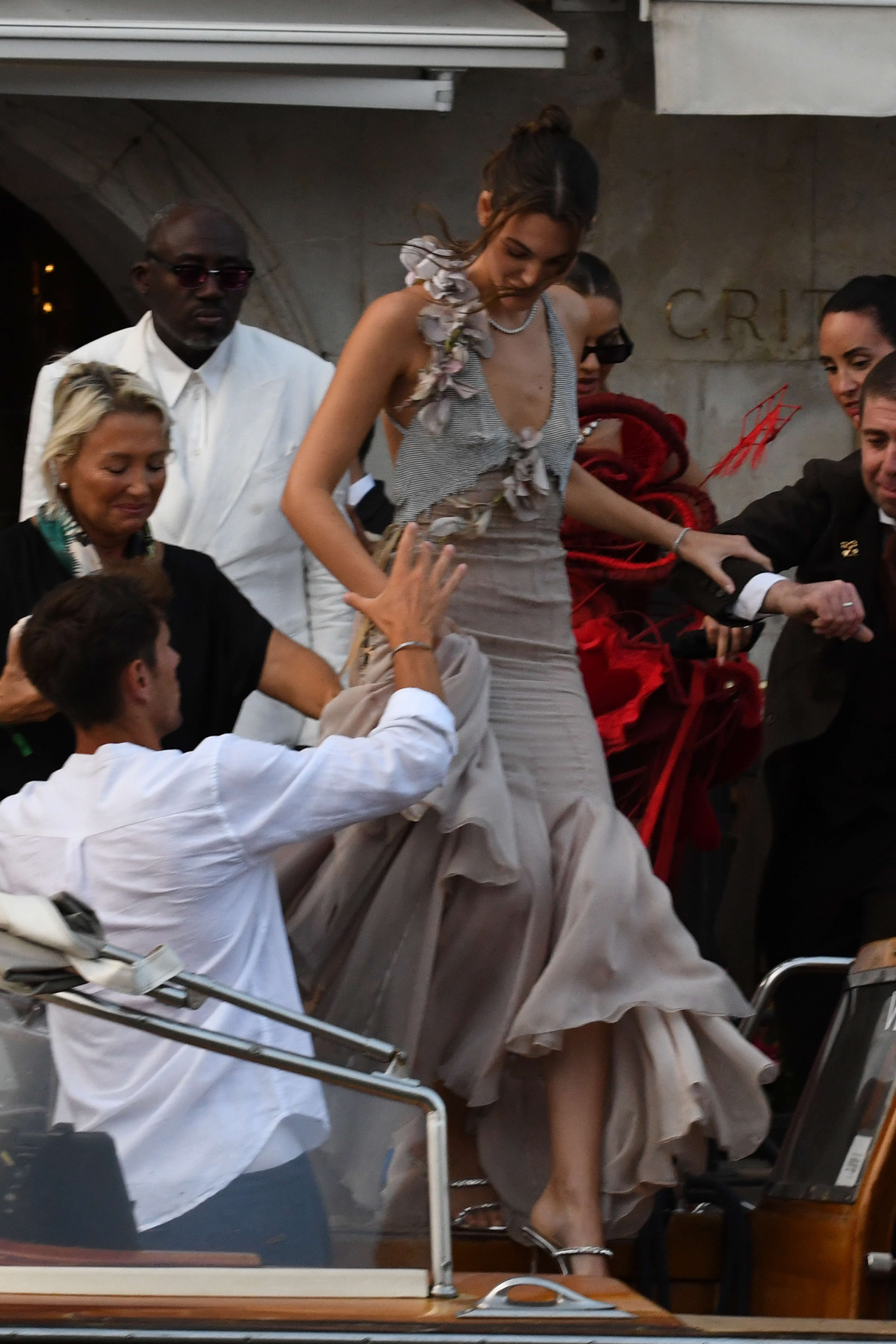 Vittoria Ceretti ahead of Jeff Bezos and Lauren Sánchez's Wedding on June 26, 2025, in Venice, Italy. | Source: Getty Images