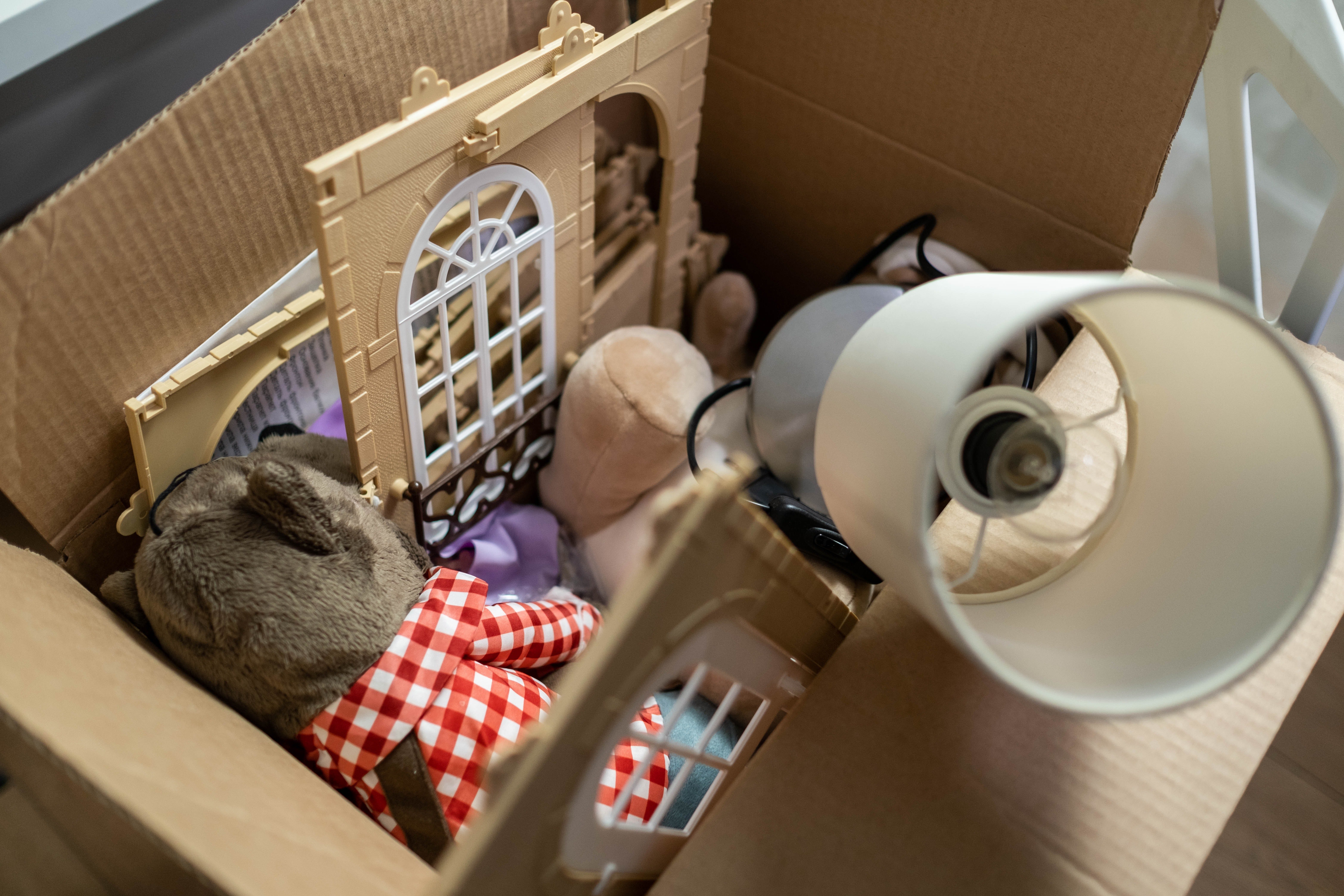 Daphne packed Roza's toys into boxes. | Source: Pexels