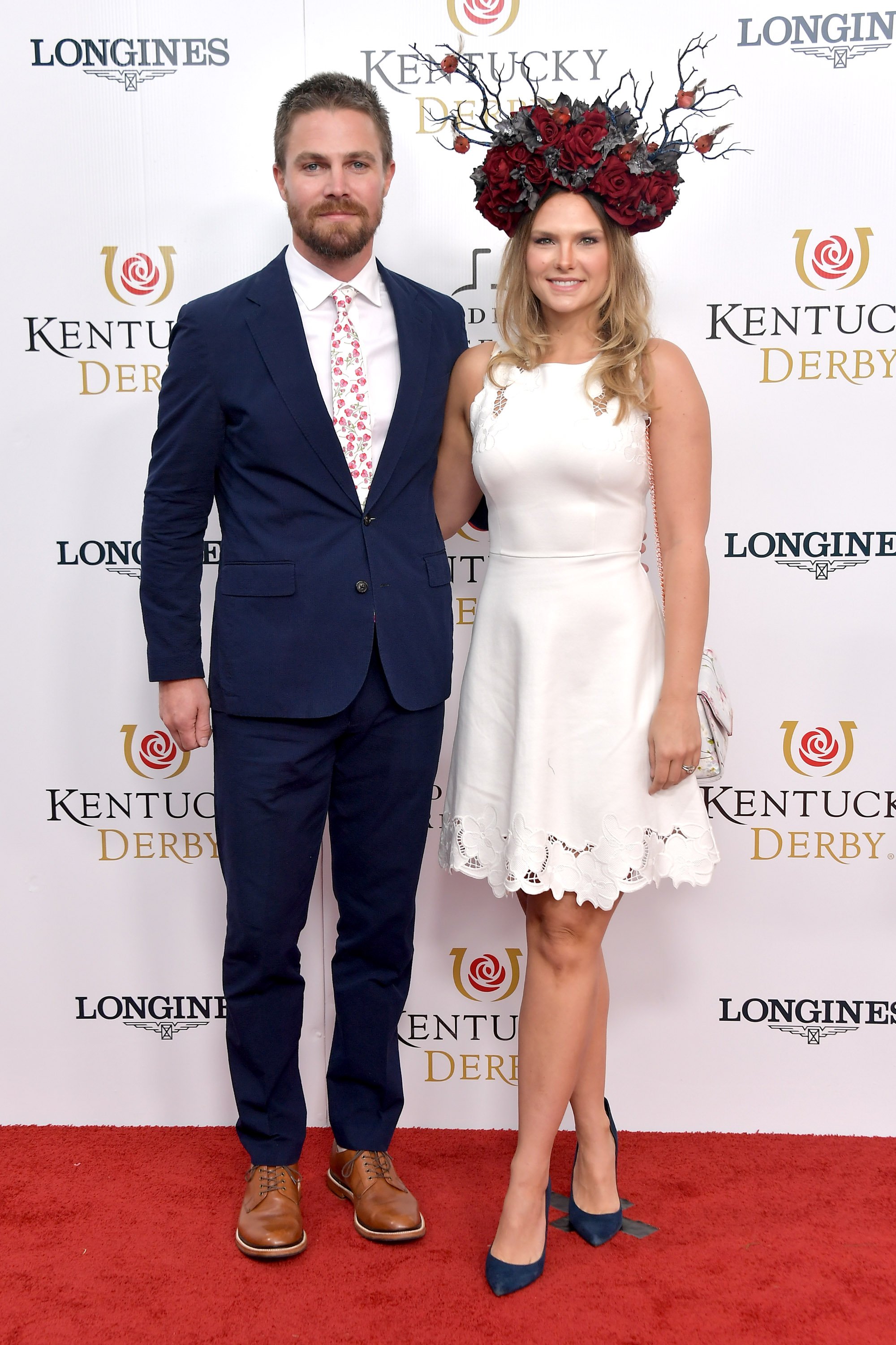  Stephen Amell and Cassandra Jean attend the 145th Kentucky Derby at Churchill Downs on May 04, 2019 in Louisville, Kentucky. | Source: Getty Images