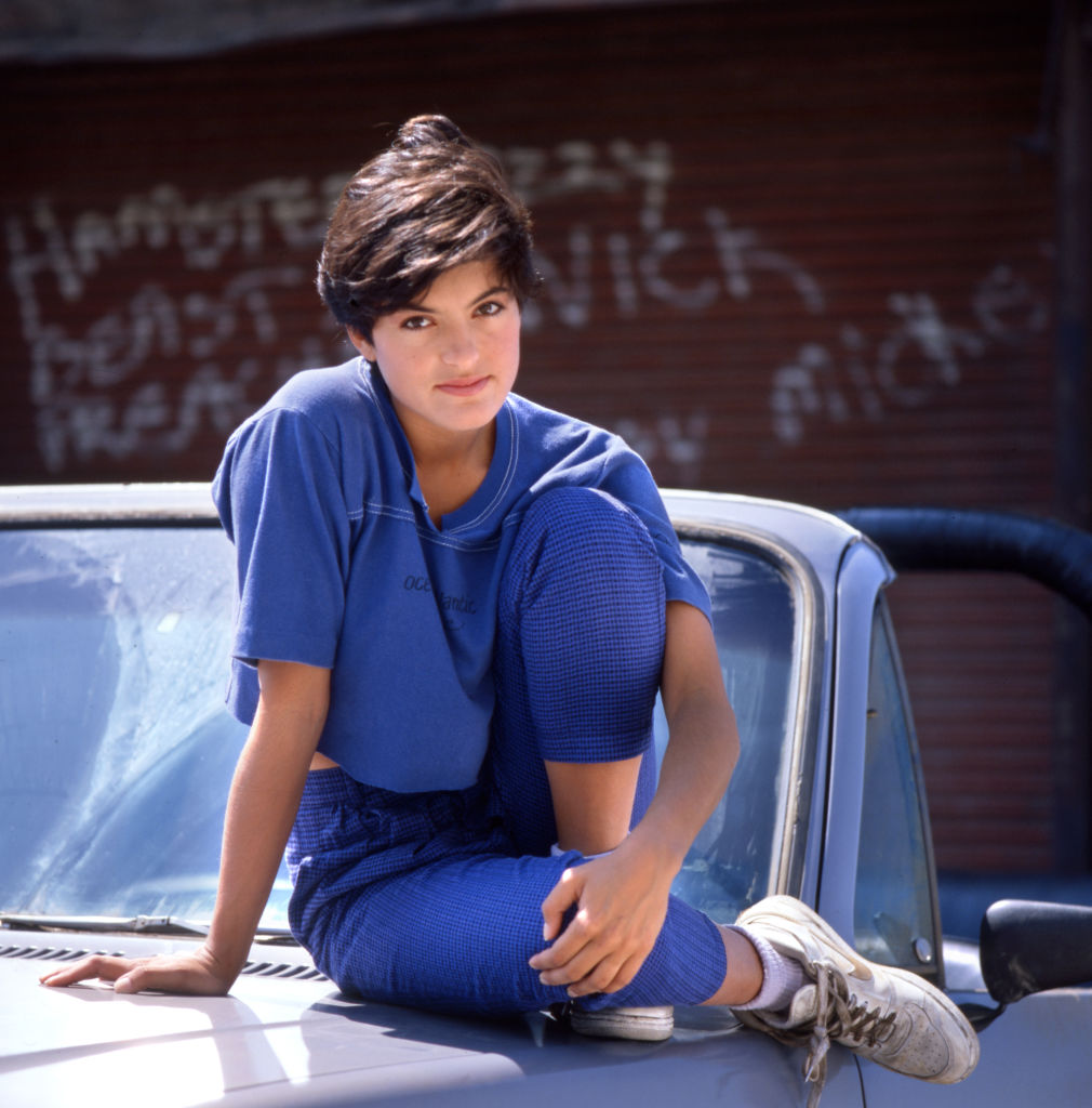 Schauspielerin Mariska Hargitay (als Jesse Smith) in der CBS-Serie "Downtown", einem Polizeidrama zur Hauptsendezeit, 1. September 1986 | Quelle: Getty Images
