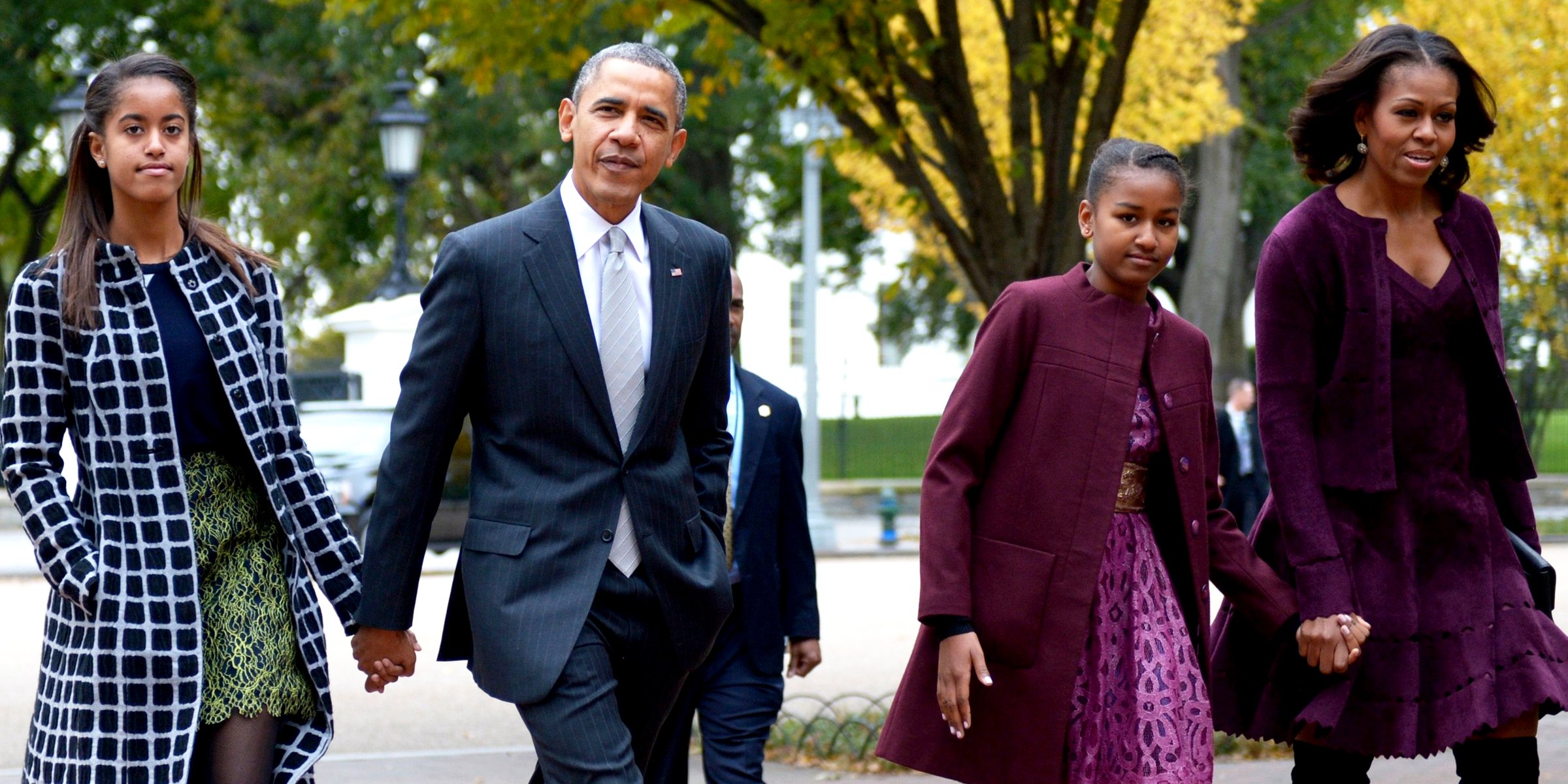 Malia, Barack, Sasha and Michelle Obama | Source: Getty Images