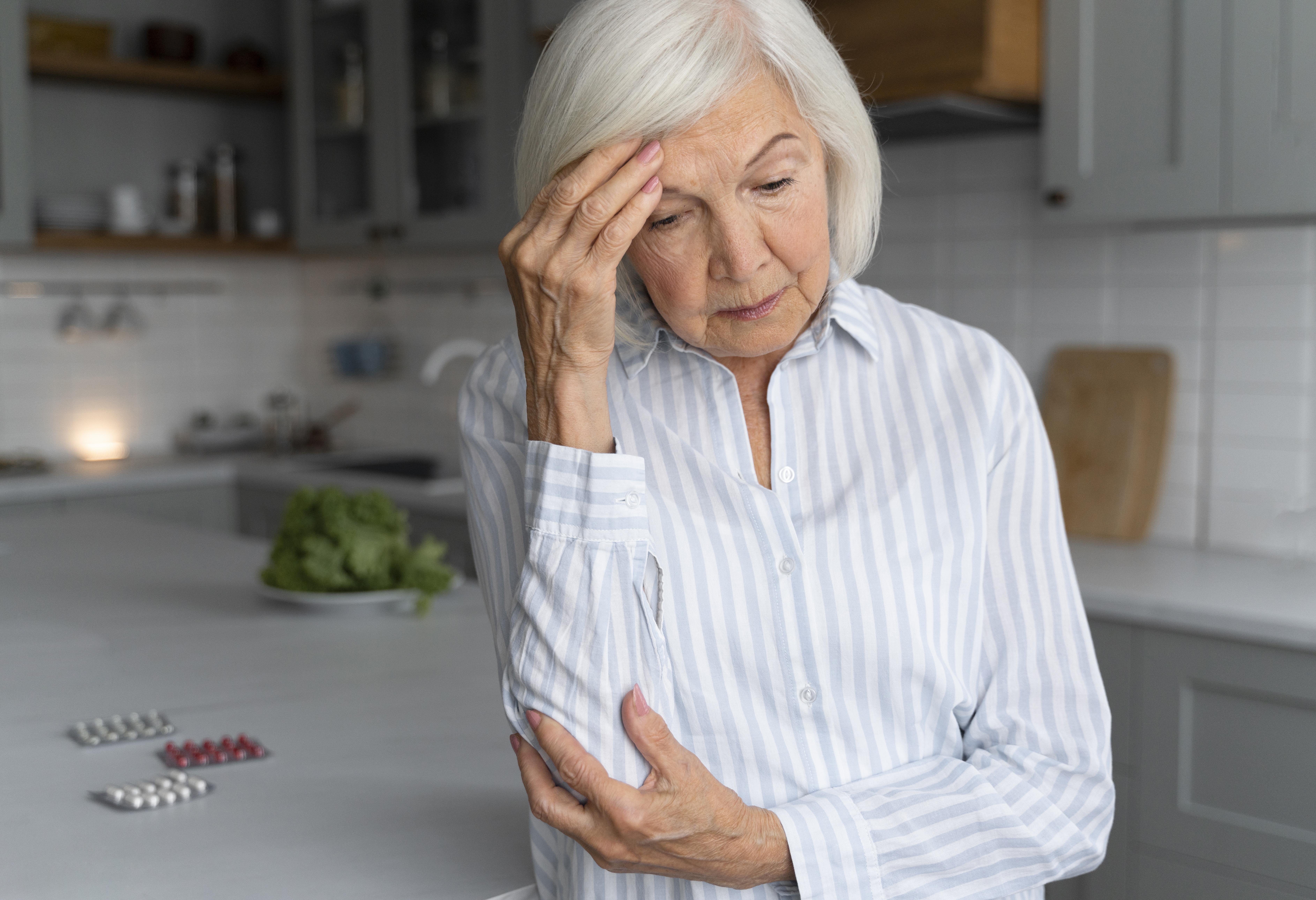 Embarrassed elderly woman | Source: Freepik