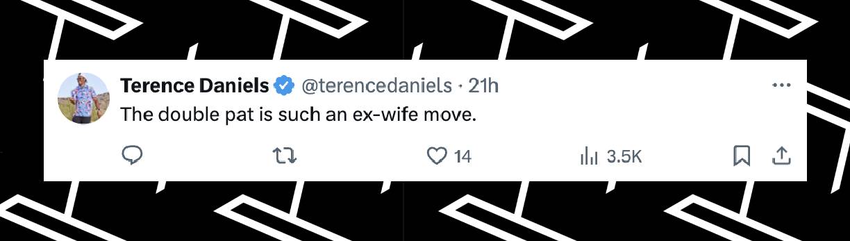 A netizen's remark about Tiger Woods and Elin Nordegren's reunion, posted on December 23, 2024 | Source: x.com/terencedaniels