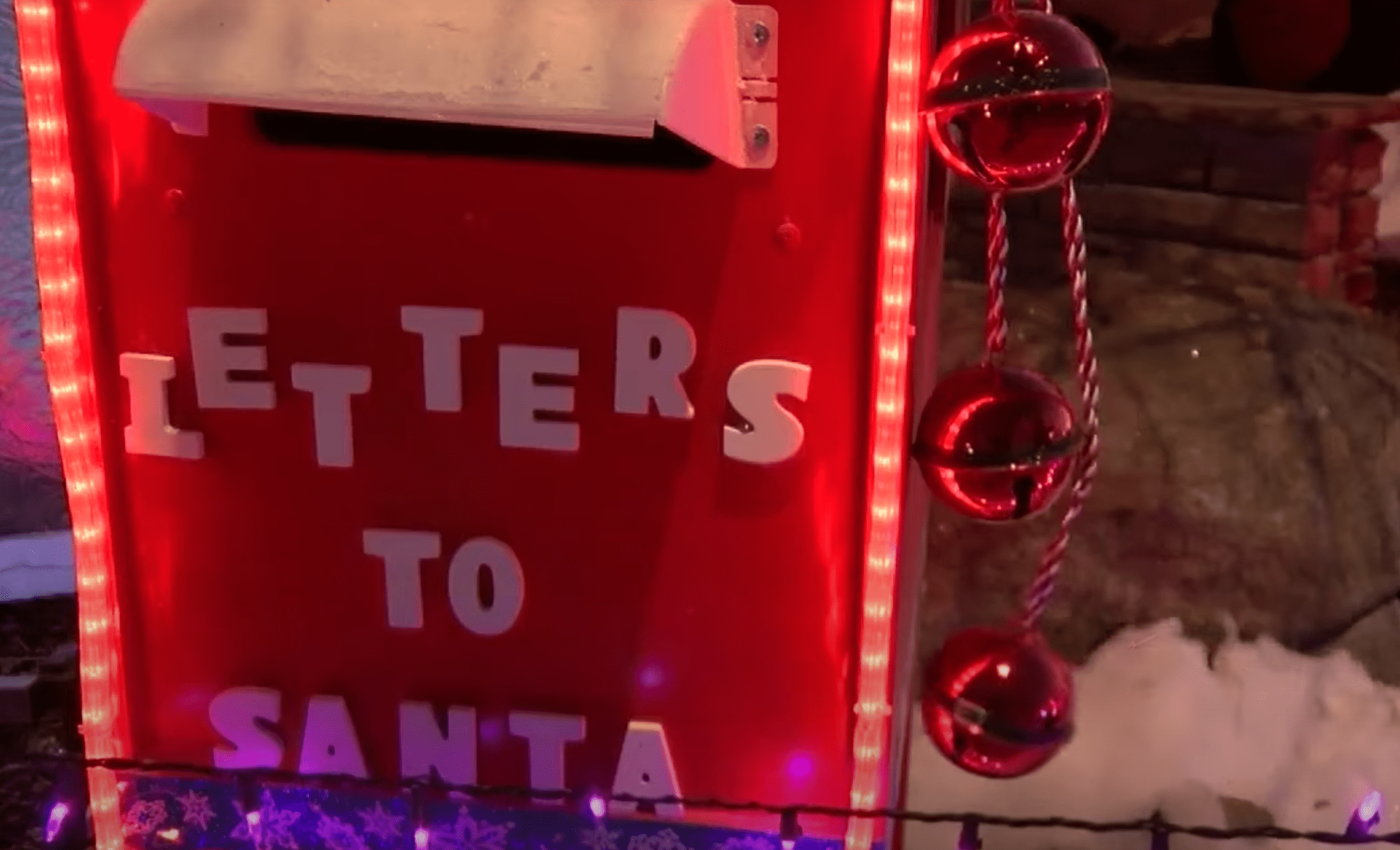A postbox collecting letters for Santa | Photo: Youtube/Denver7 – The Denver Channel