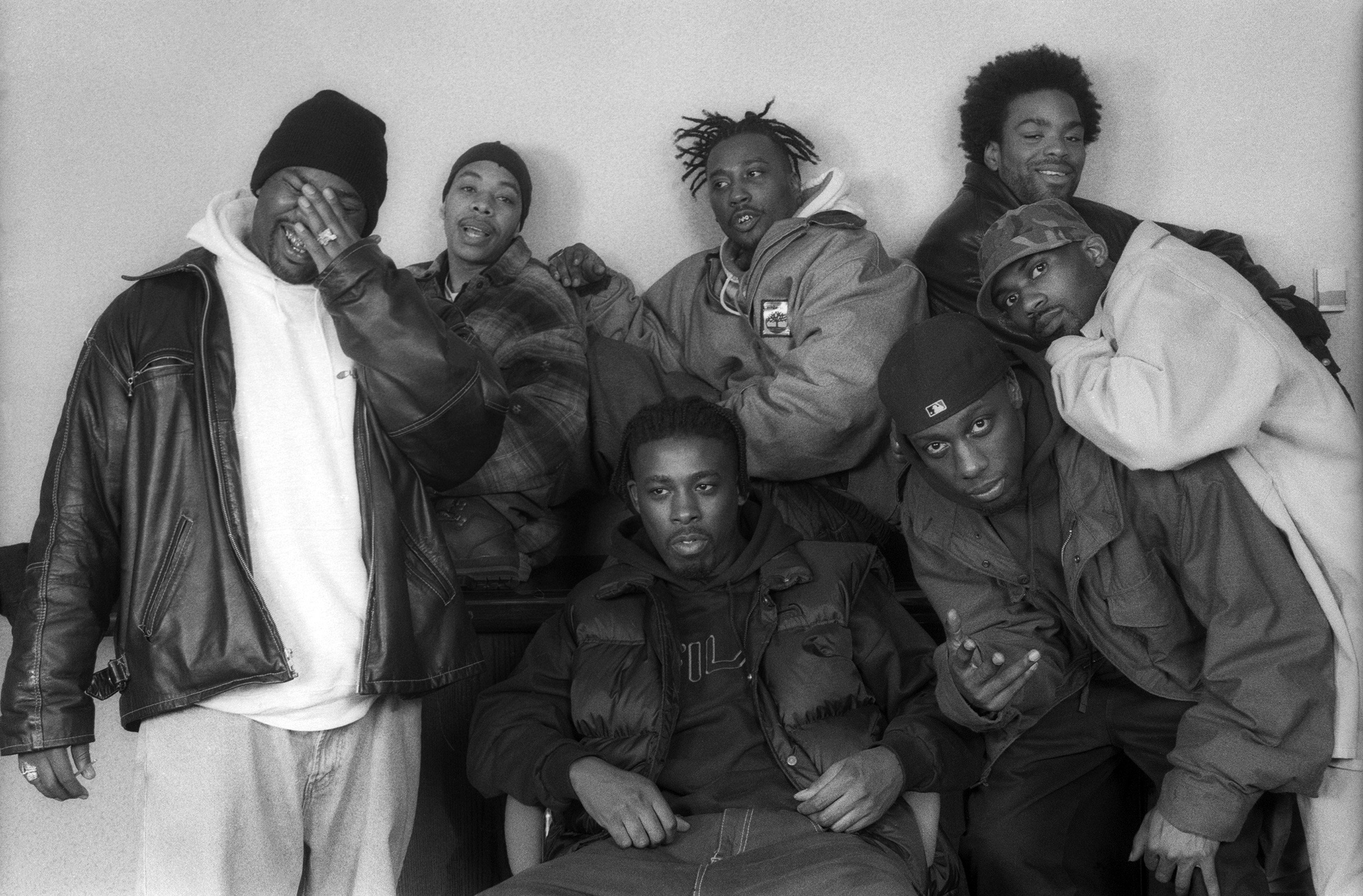 Rap Group The Wu-Tang Clan pose for a portrait on April 1, 1994, in New York City | Source: Getty Images