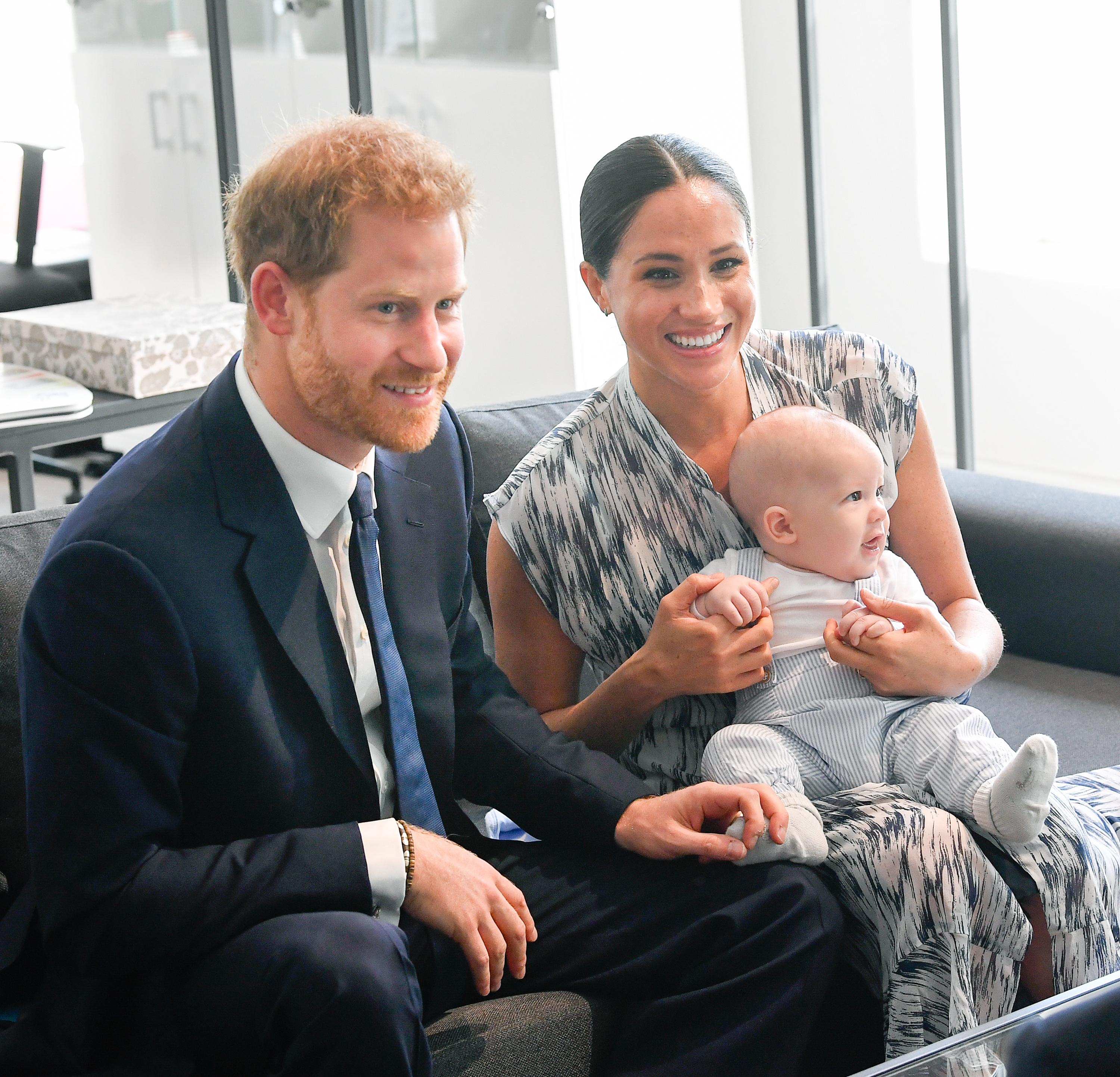 Prince Harry, Meghan Markle, and Prince Archie. | Source: Getty Images