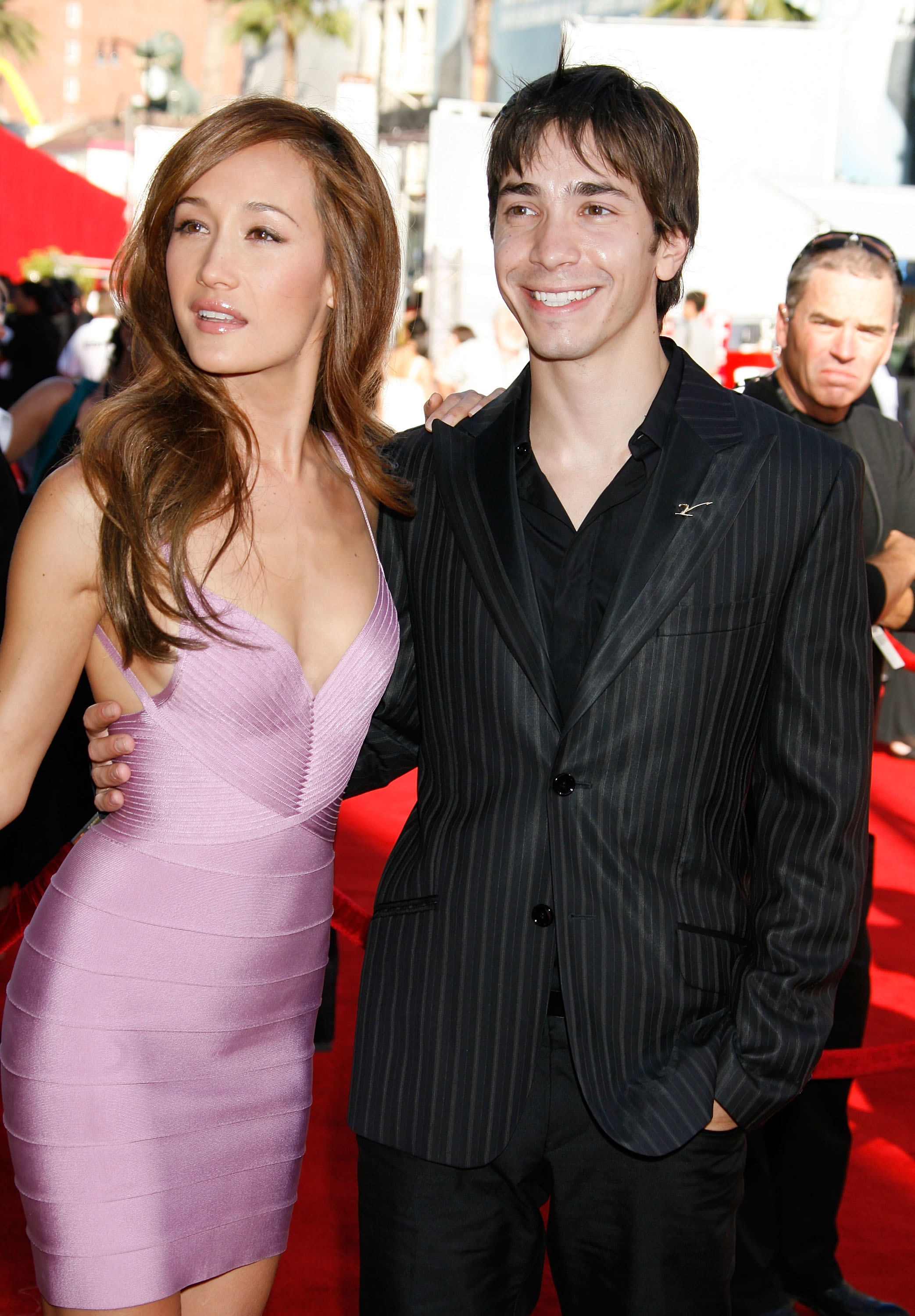 Maggie Q and Justin Long at the 2007 ESPY Awards on July 11, 2007, in Hollywood, California | Source: Getty Images