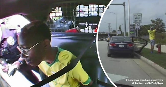 Black teenager handcuffed by police while riding home from church with his white grandmother