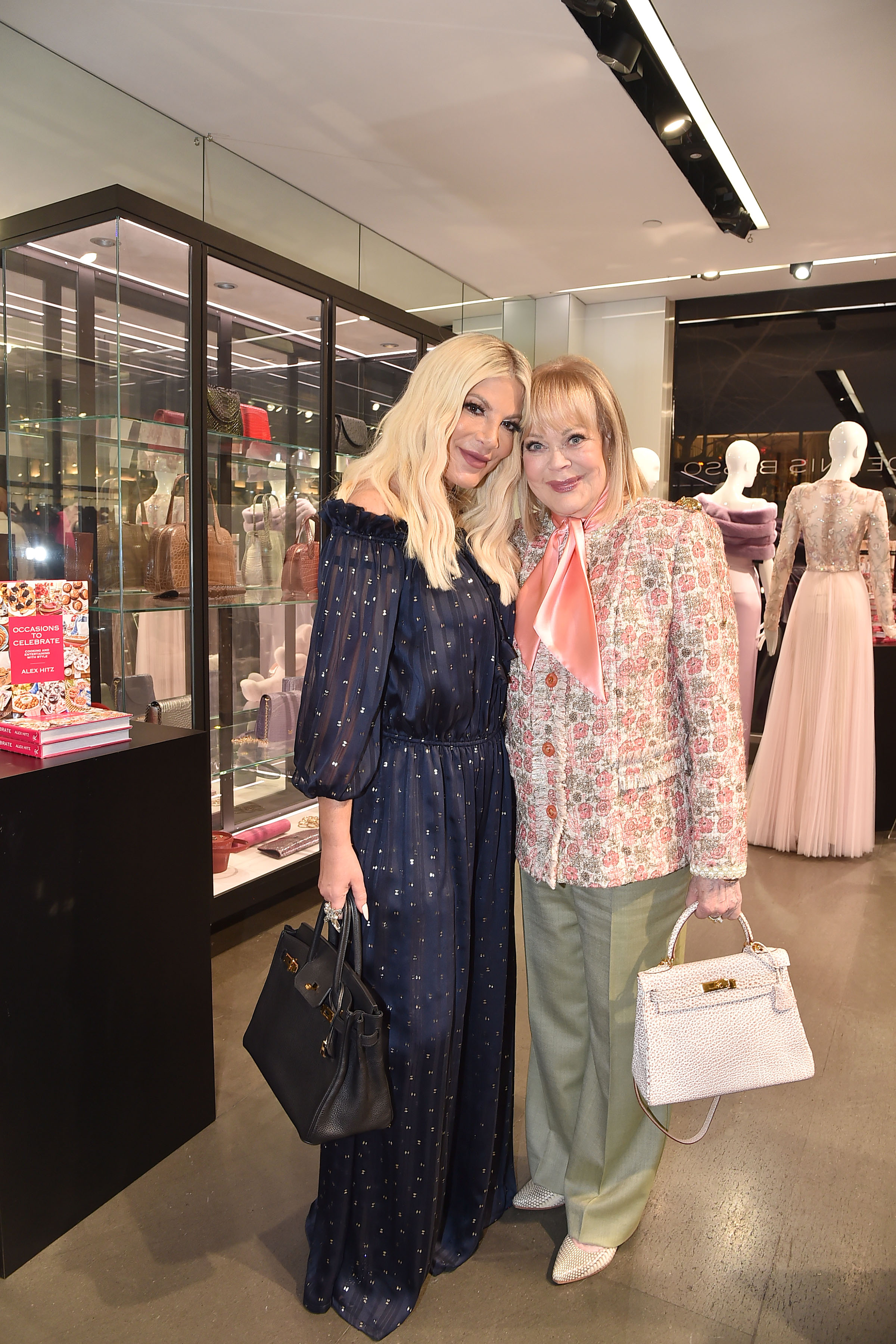 Tori and Candy Spelling at Alex Hitz's "Occasions To Celebrate" Book Party on October 6, 2022 at Dennis Basso in New York, New York | Source: Getty Images