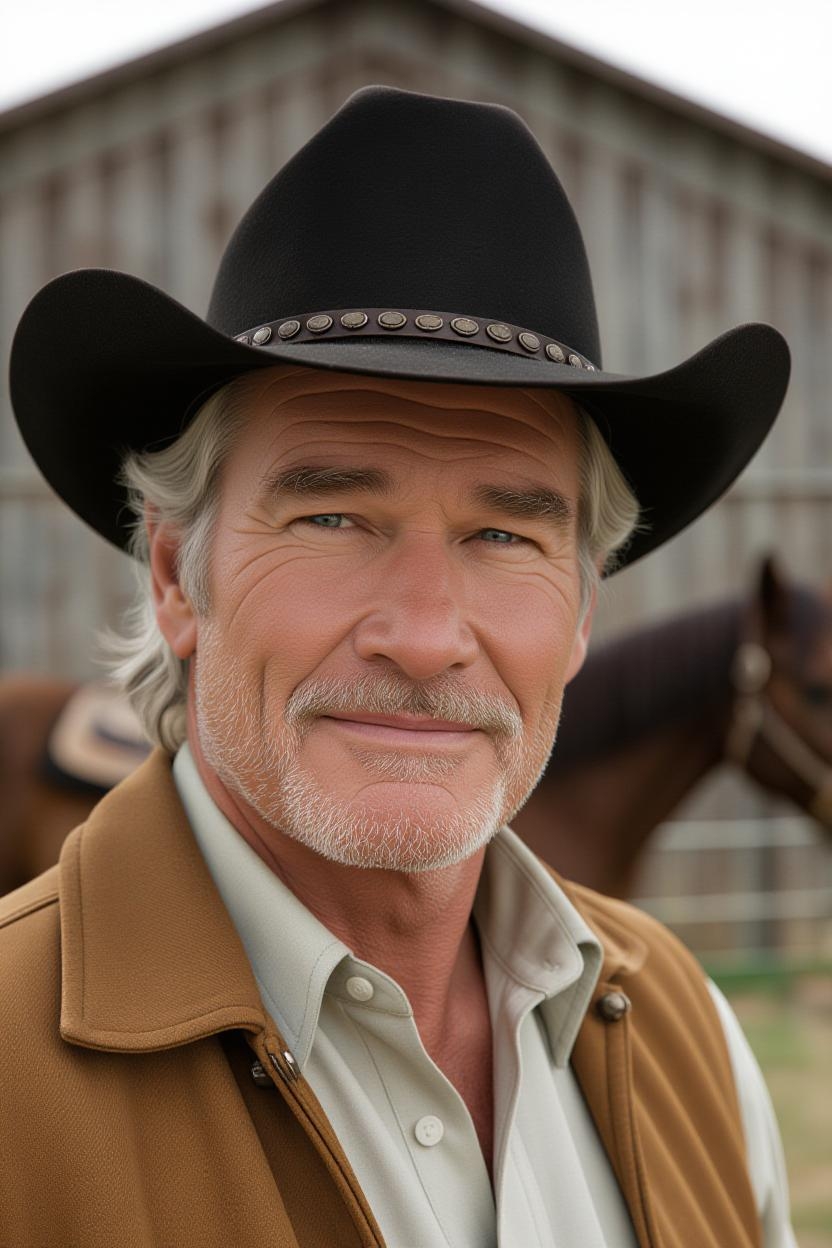 AI offers a glimpse into an older, modern-day Patrick Swayze. | Source: Grok