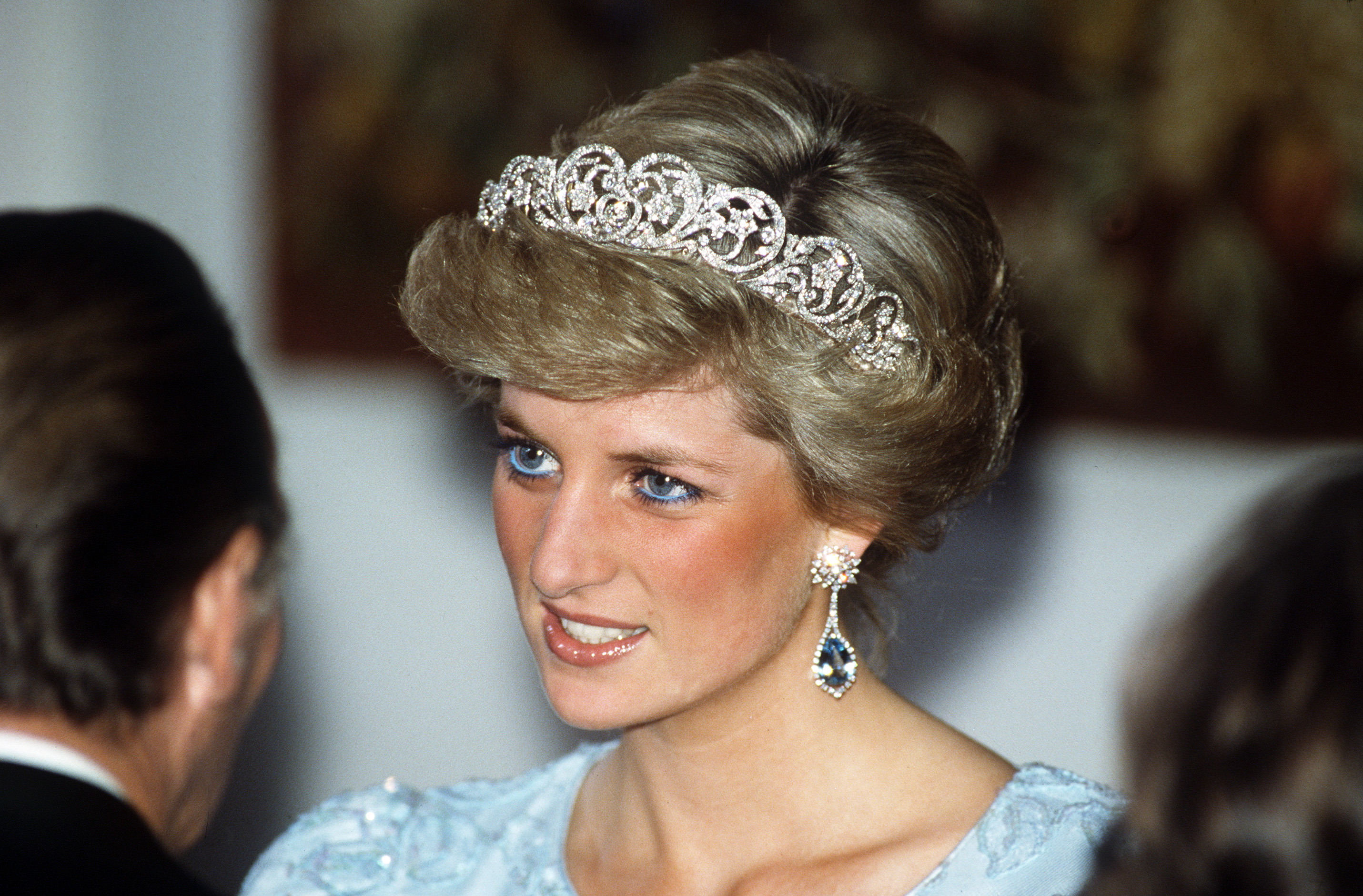 Diana, Princess Of Wales Attending A Banquet In Munich, Germany. | Source: Getty Images