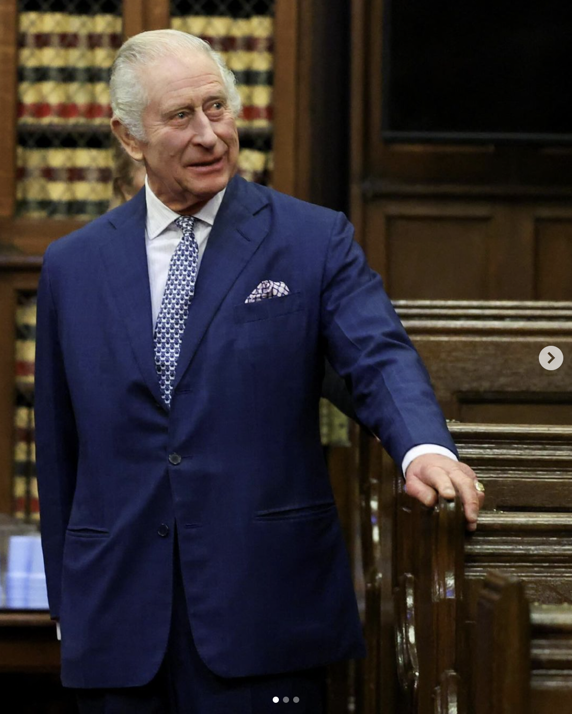 King Charles III during his visit to the Royal Courts of Justice as featured in The Royal Family's social media in December 2023 | Source: instagram/theroyalfamily