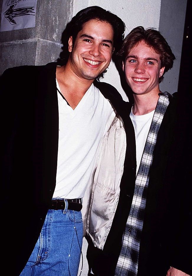 Marco Sanchez and Jonathan Brandis From Sea Quest at a party for Aids Project Angeles at the Hollywood Athletic Club, June 22, 1994 | Photo: GettyImages