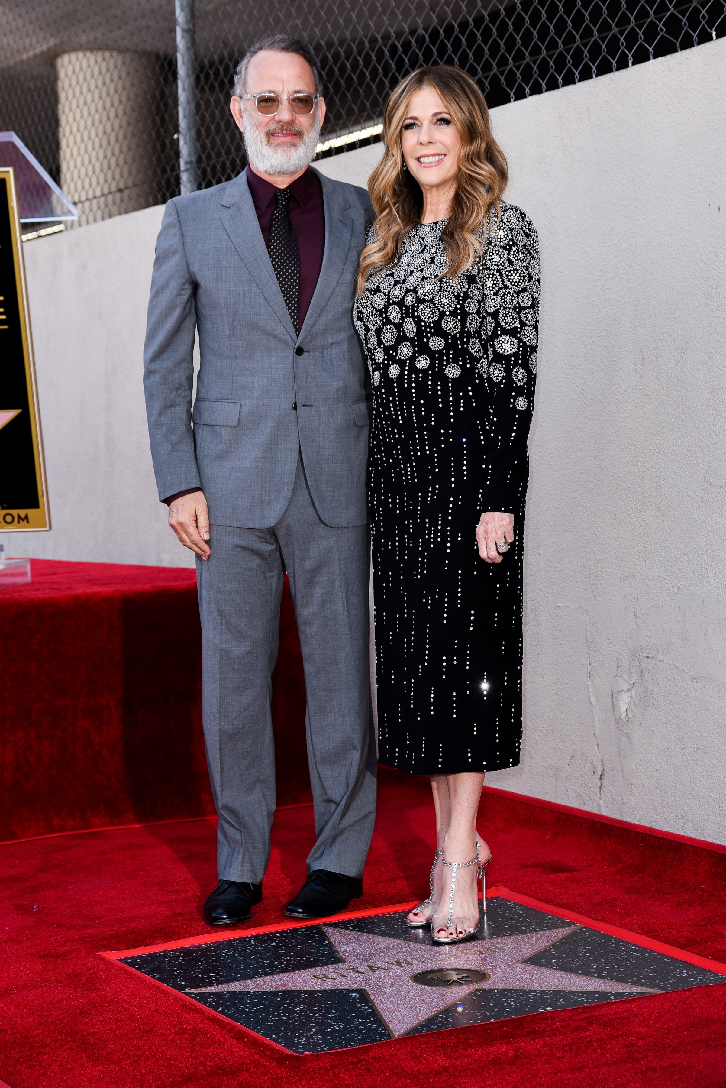 Tom Hanks and Rita Wilson at Rita Wilson's Star Ceremony on the Hollywood Walk of Fame on March 29, 2019. |  Source: Getty Images